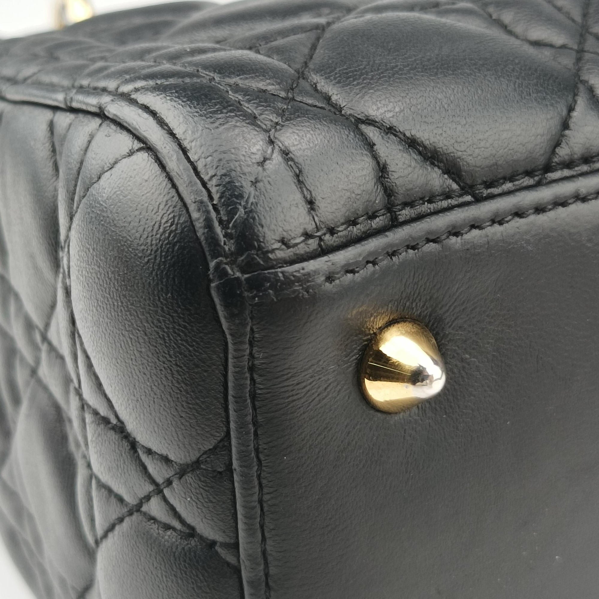 Lady Dior Black lambskin 02-MA-1114レディディオール ブラック ラムスキン 02-MA-1114