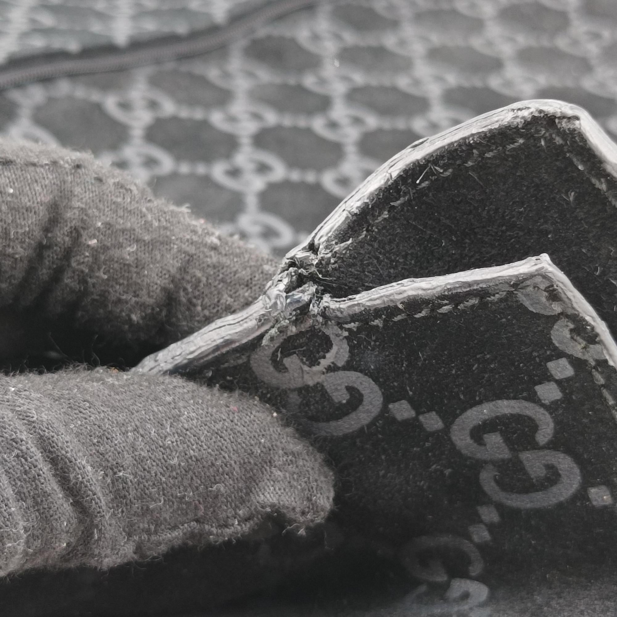 GG Suede Tote Black Suede 002.10 GGスエードトート ブラック スエード 002.10