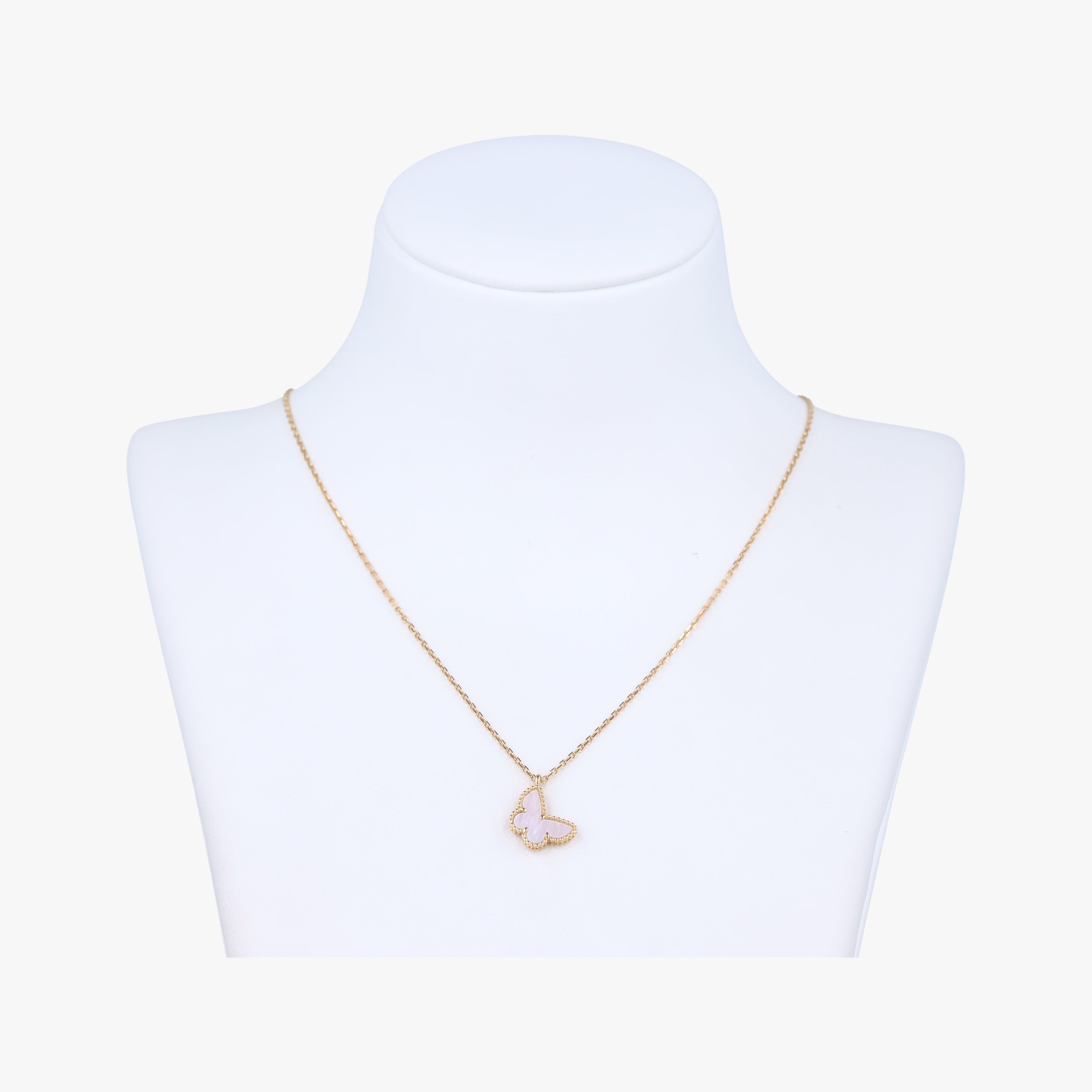 Sweet Alhambra Papillon Shell Red×Yellow Gold AU750 ARF69300 JE461281スウィートアルハンブラパピヨン シェル ホワイト×イエローゴールド AU750 ARF69300 JE461281