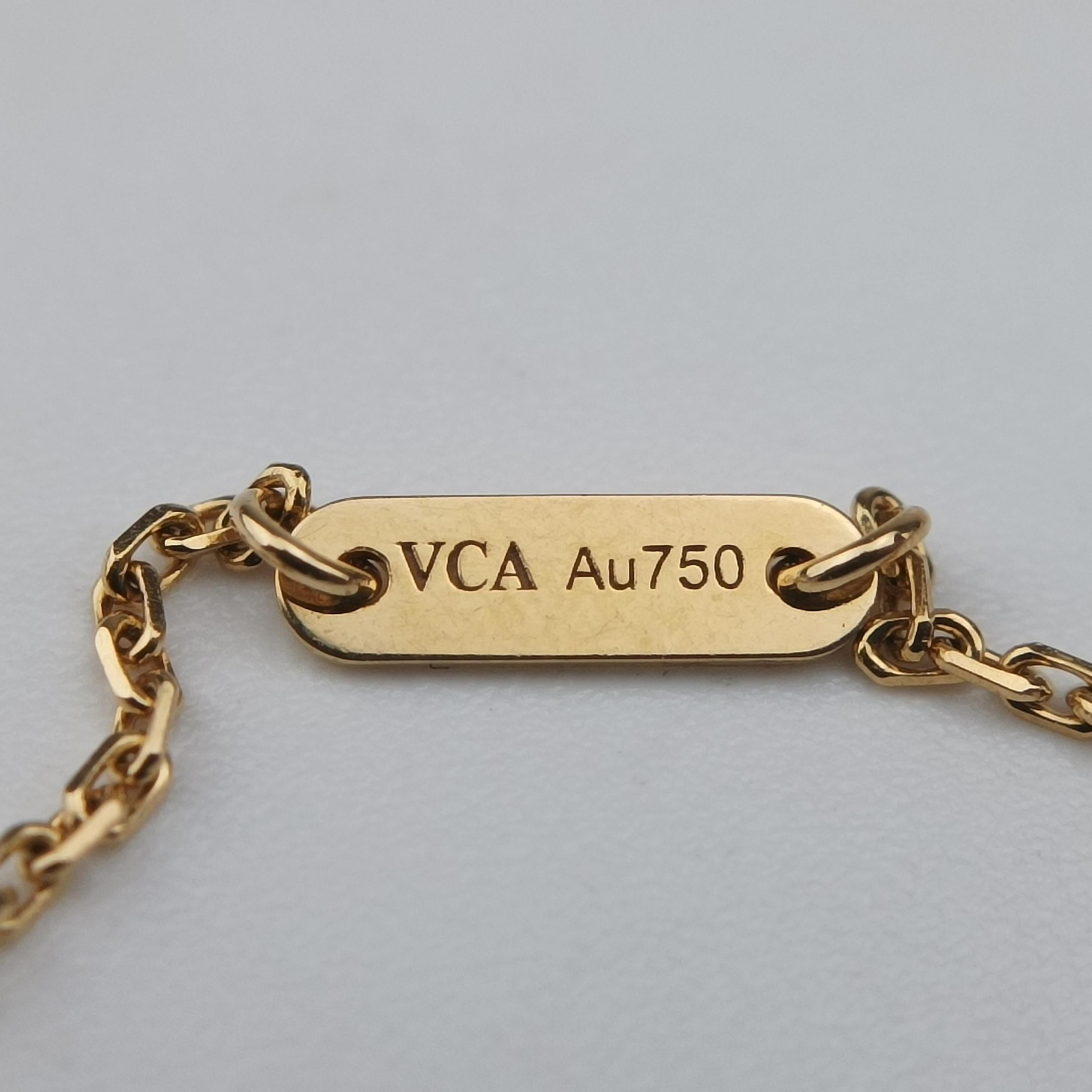 Sweet Alhambra Papillon Shell Red×Yellow Gold AU750 ARF69300 JE461281スウィートアルハンブラパピヨン シェル ホワイト×イエローゴールド AU750 ARF69300 JE461281