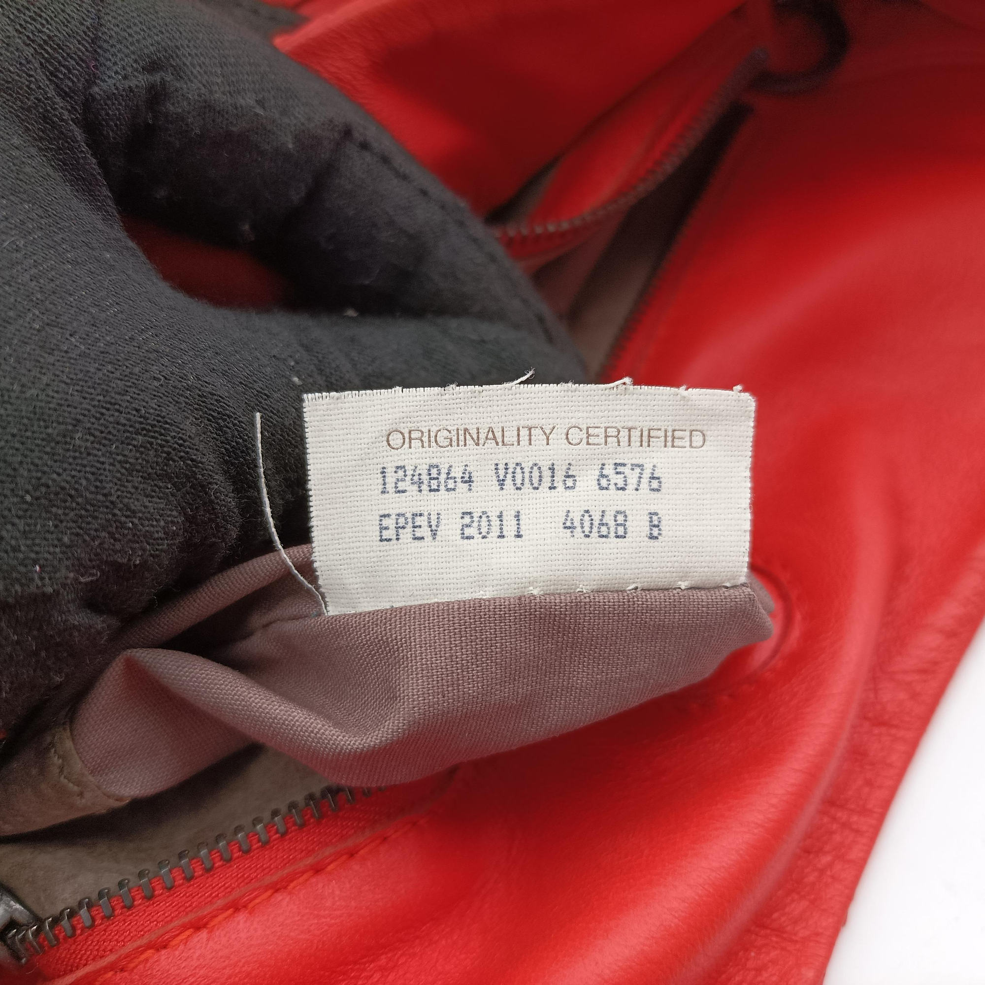 CAMPANA Intrecciato Orange lambskin 124864 V0016 6576 EPEV 2011 4068 Bカンパーナ イントレチャート オレンジ ラムスキン 124864 V0016 6576 EPEV 2011 4068 B