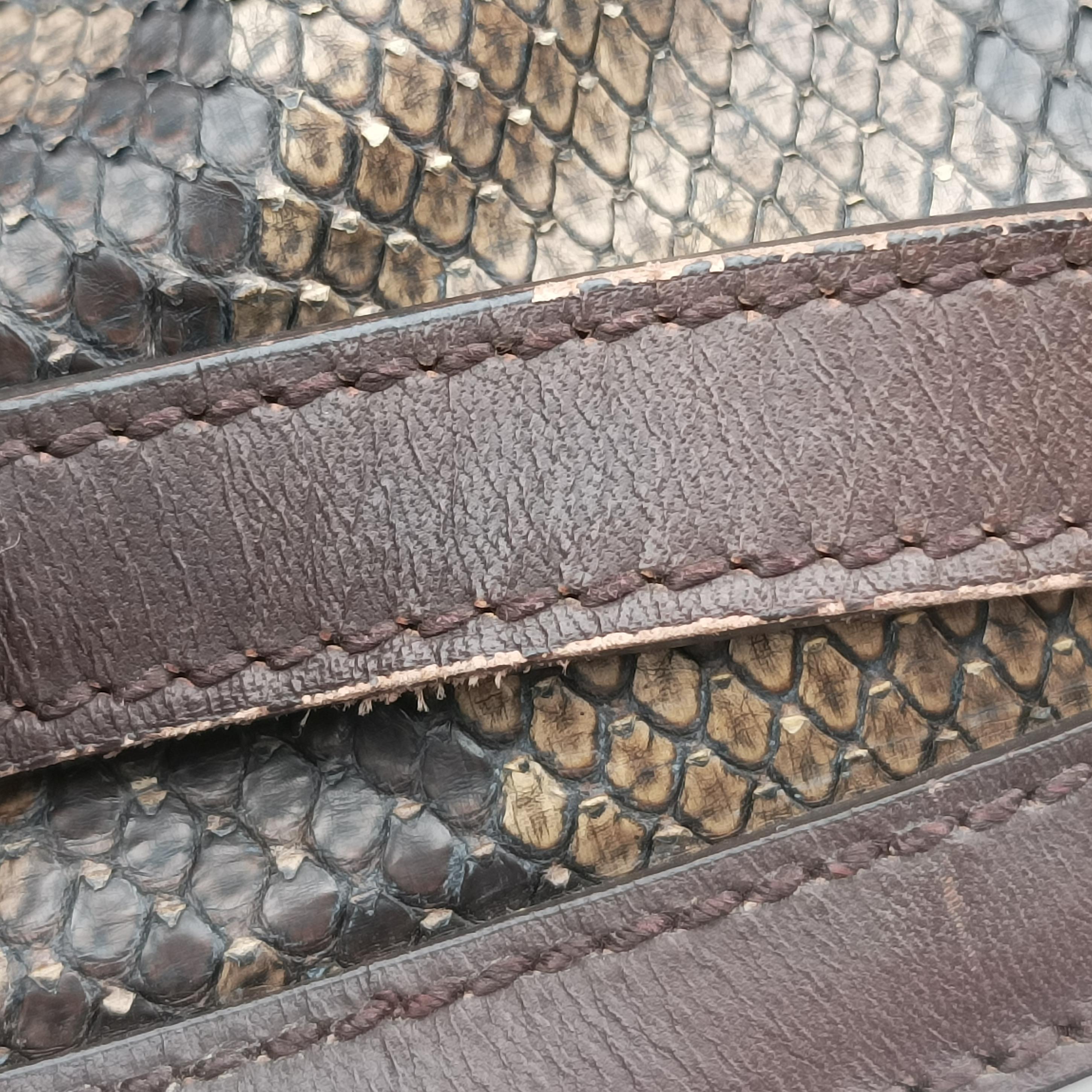 GG Craft Brown snakeskin 247207 E7037130GGクラフト ブラウン ヘビ革 247207 E7037130