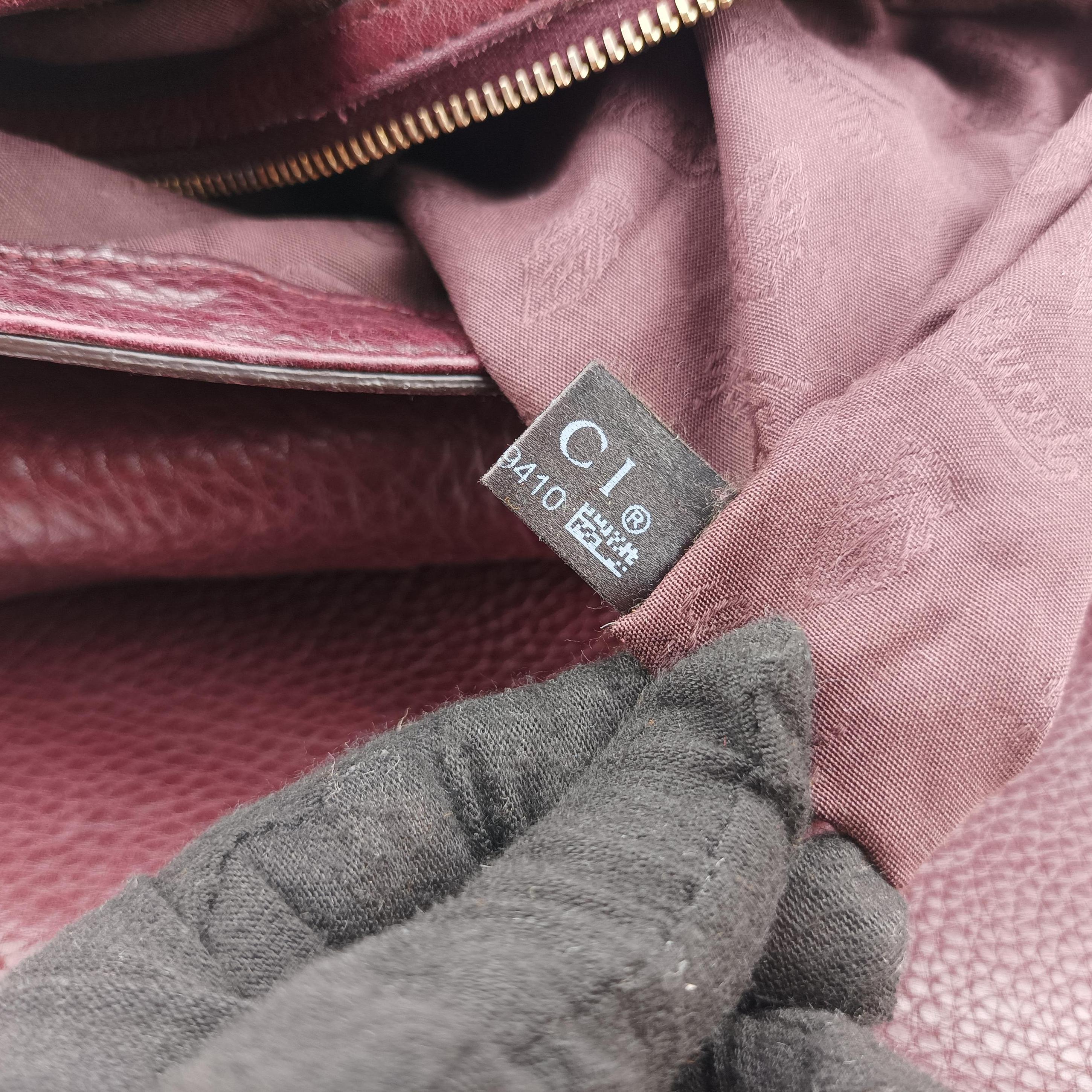 Guccissima Large Techno Horsebit Hobo Burgundy Leather 240236 C6909410グッチシマ ラージ テクノホースビット ホーボー ワインレッド レザー 240236 C6909410