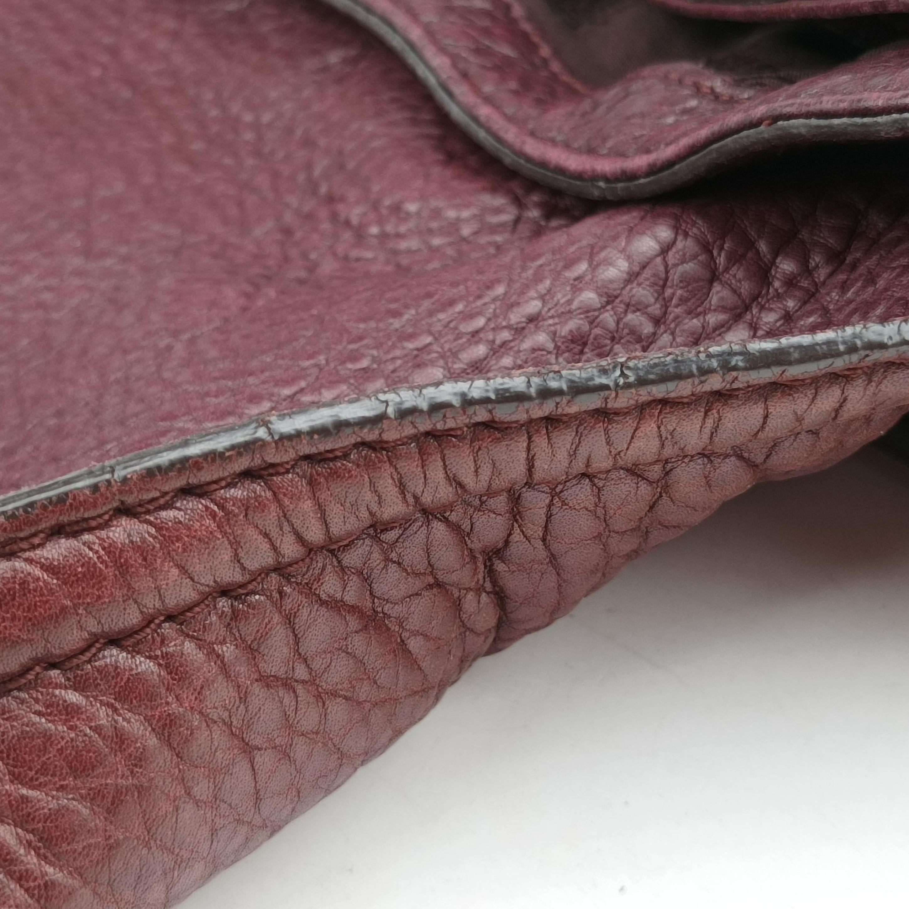 Guccissima Large Techno Horsebit Hobo Burgundy Leather 240236 C6909410グッチシマ ラージ テクノホースビット ホーボー ワインレッド レザー 240236 C6909410