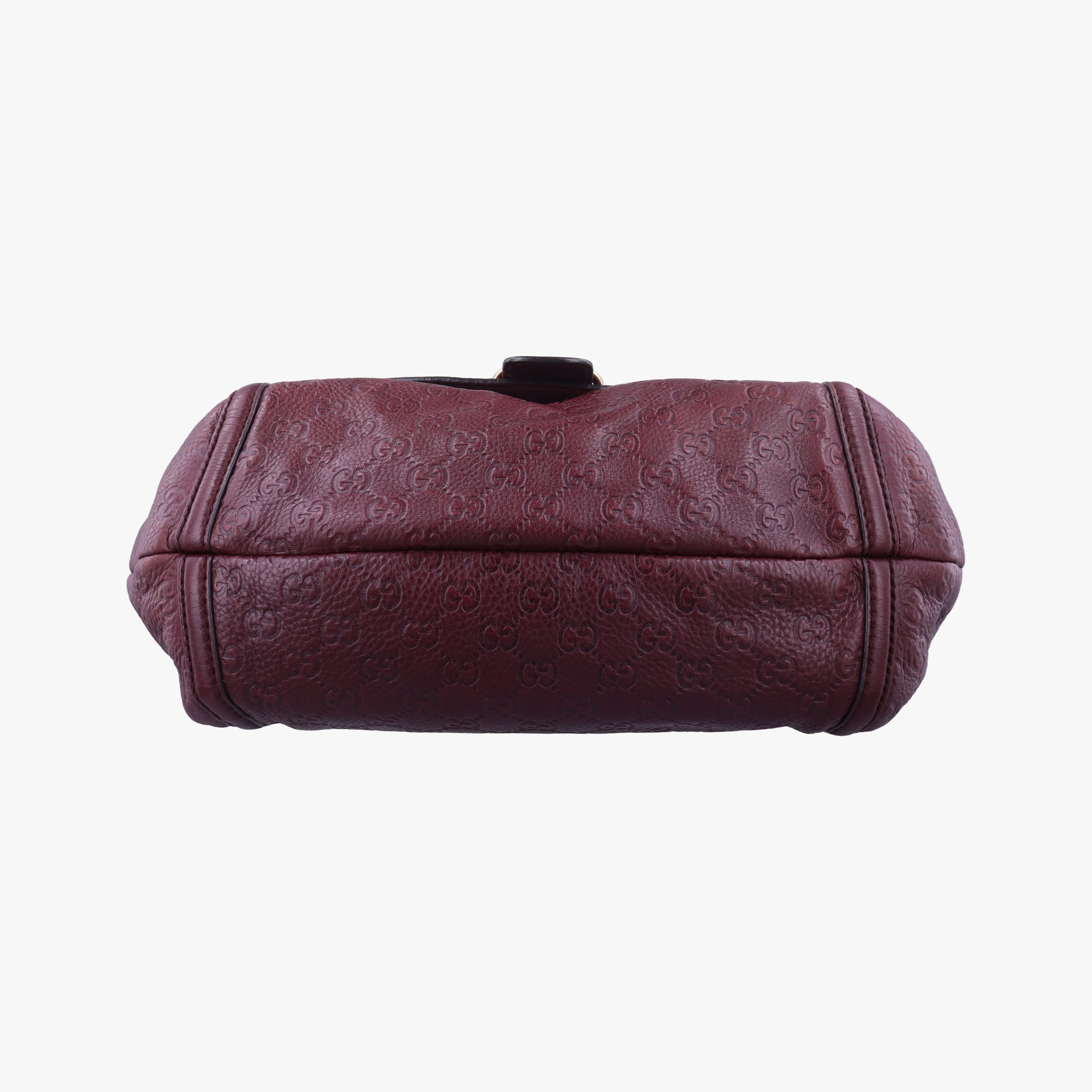 Guccissima Large Techno Horsebit Hobo Burgundy Leather 240236 C6909410グッチシマ ラージ テクノホースビット ホーボー ワインレッド レザー 240236 C6909410