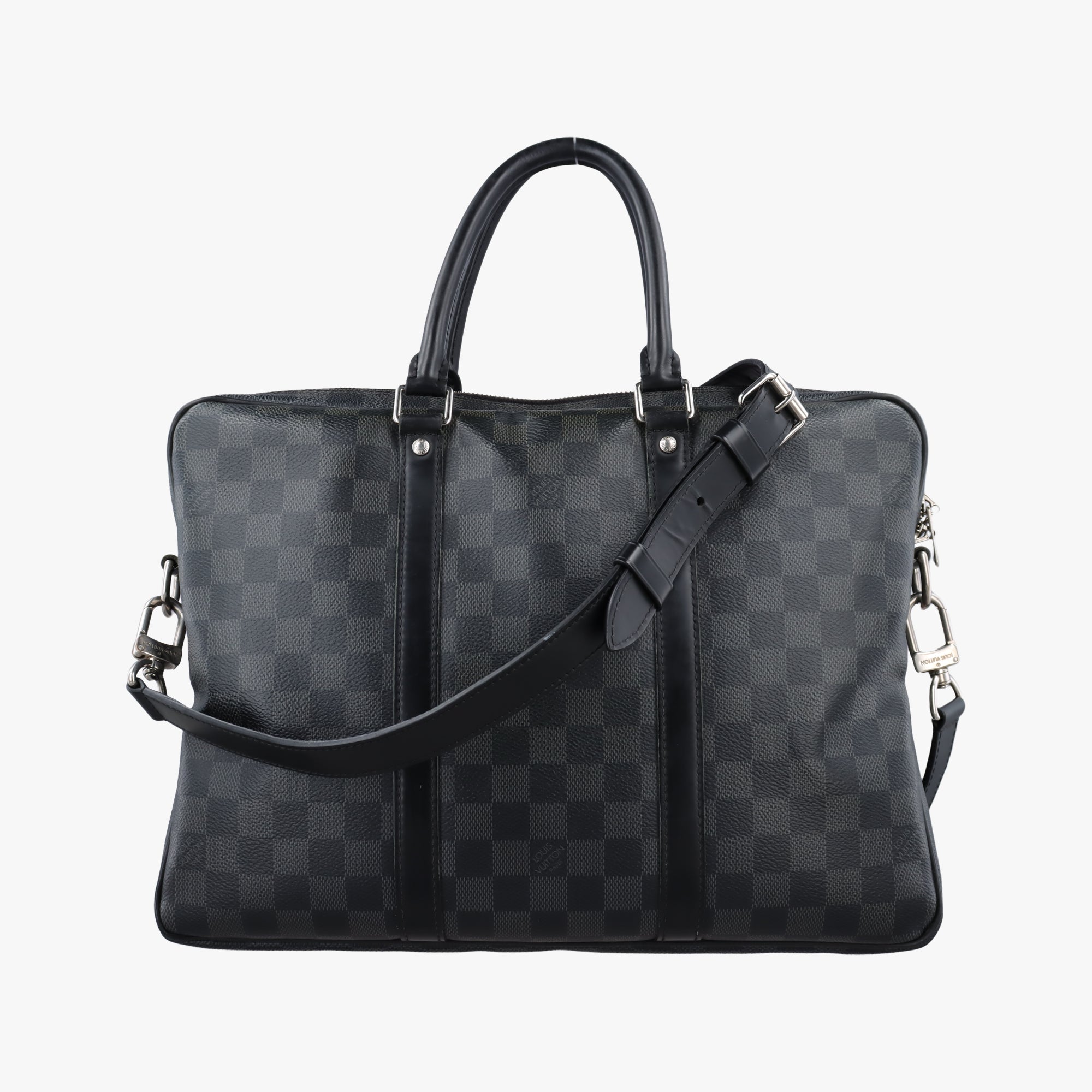 Porte Documents Voyage PM Noir Damier Graphite N41478 GI0146ポルト ドキュマン ヴォワヤージュ PM ノワール ダミエ グラフィット N41478 GI0146