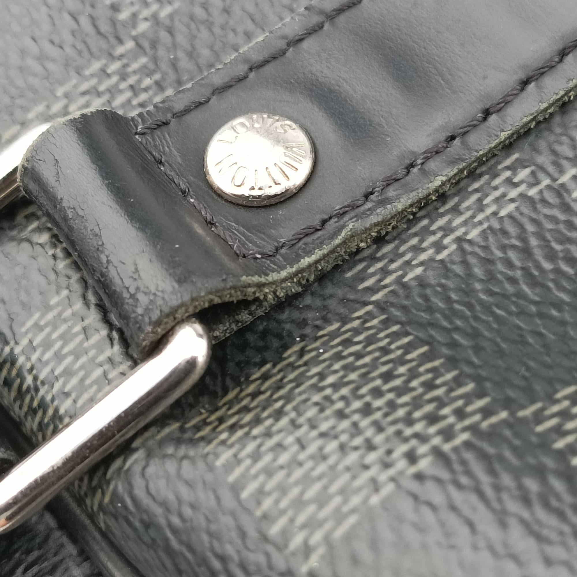 Porte Documents Voyage PM Noir Damier Graphite N41478 GI0146ポルト ドキュマン ヴォワヤージュ PM ノワール ダミエ グラフィット N41478 GI0146