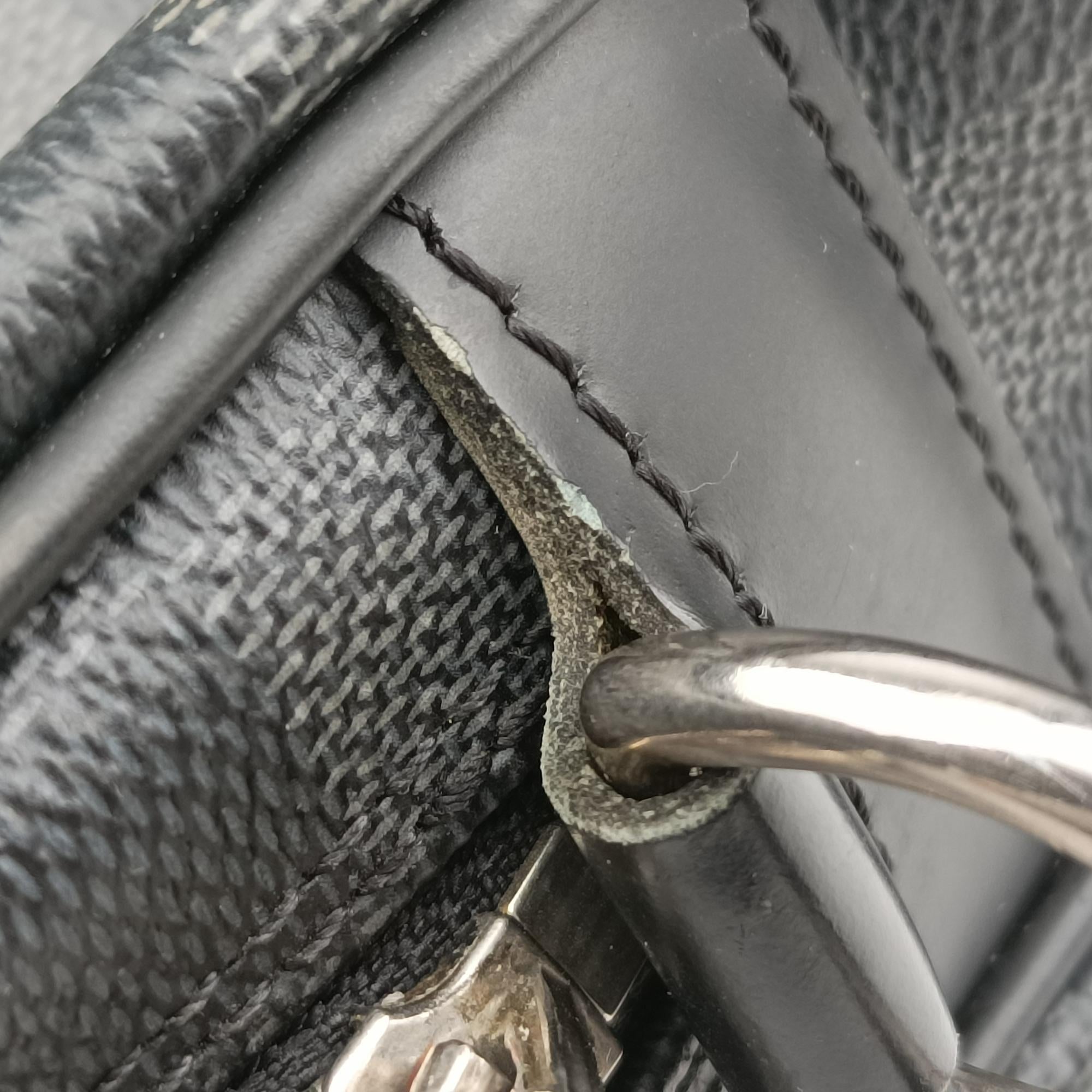 Porte Documents Voyage PM Noir Damier Graphite N41478 GI0146ポルト ドキュマン ヴォワヤージュ PM ノワール ダミエ グラフィット N41478 GI0146