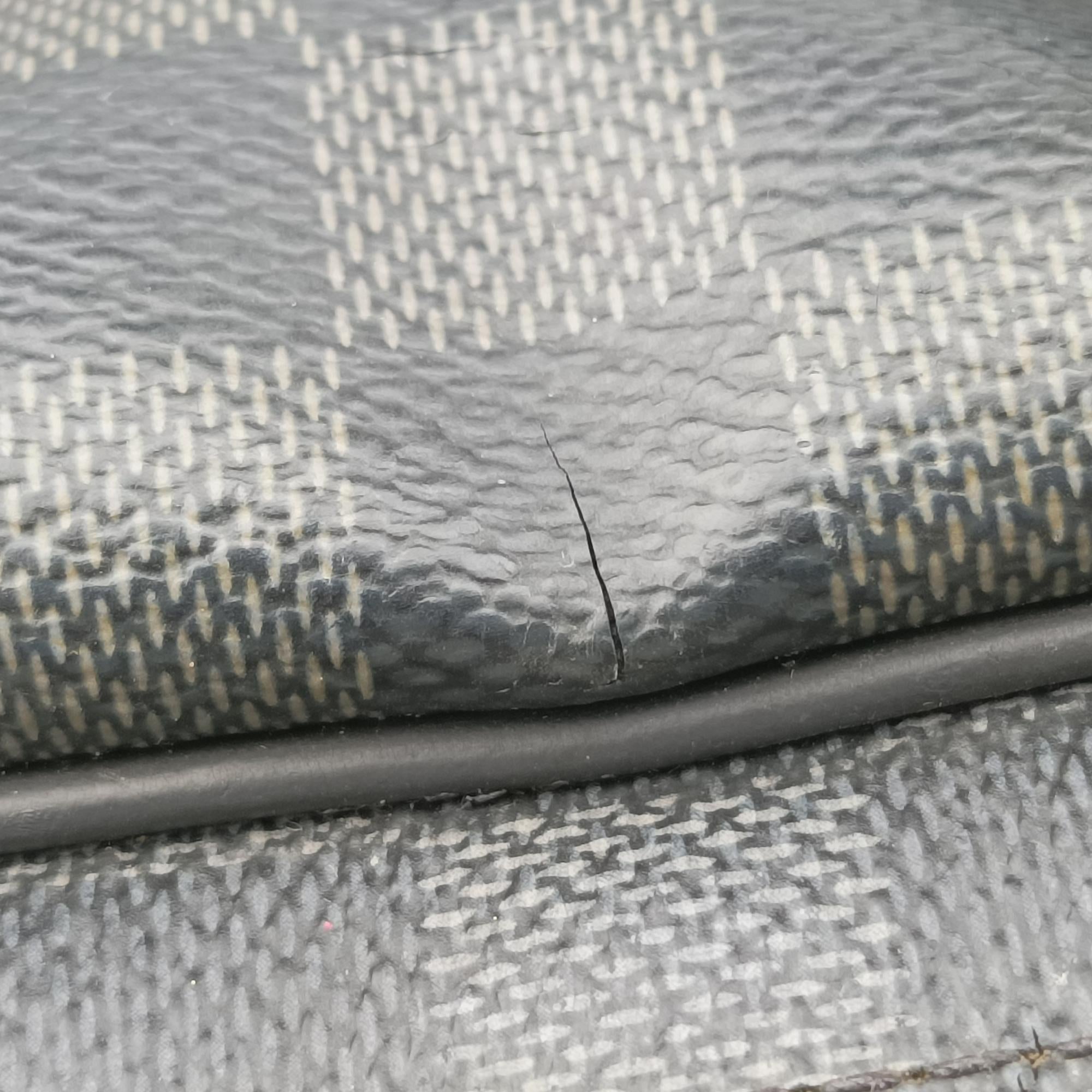 Porte Documents Voyage PM Noir Damier Graphite N41478 GI0146ポルト ドキュマン ヴォワヤージュ PM ノワール ダミエ グラフィット N41478 GI0146