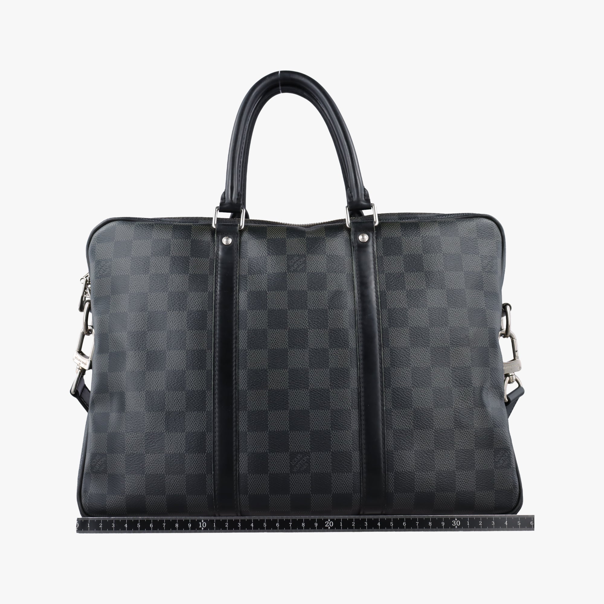 Porte Documents Voyage PM Noir Damier Graphite N41478 GI0146ポルト ドキュマン ヴォワヤージュ PM ノワール ダミエ グラフィット N41478 GI0146