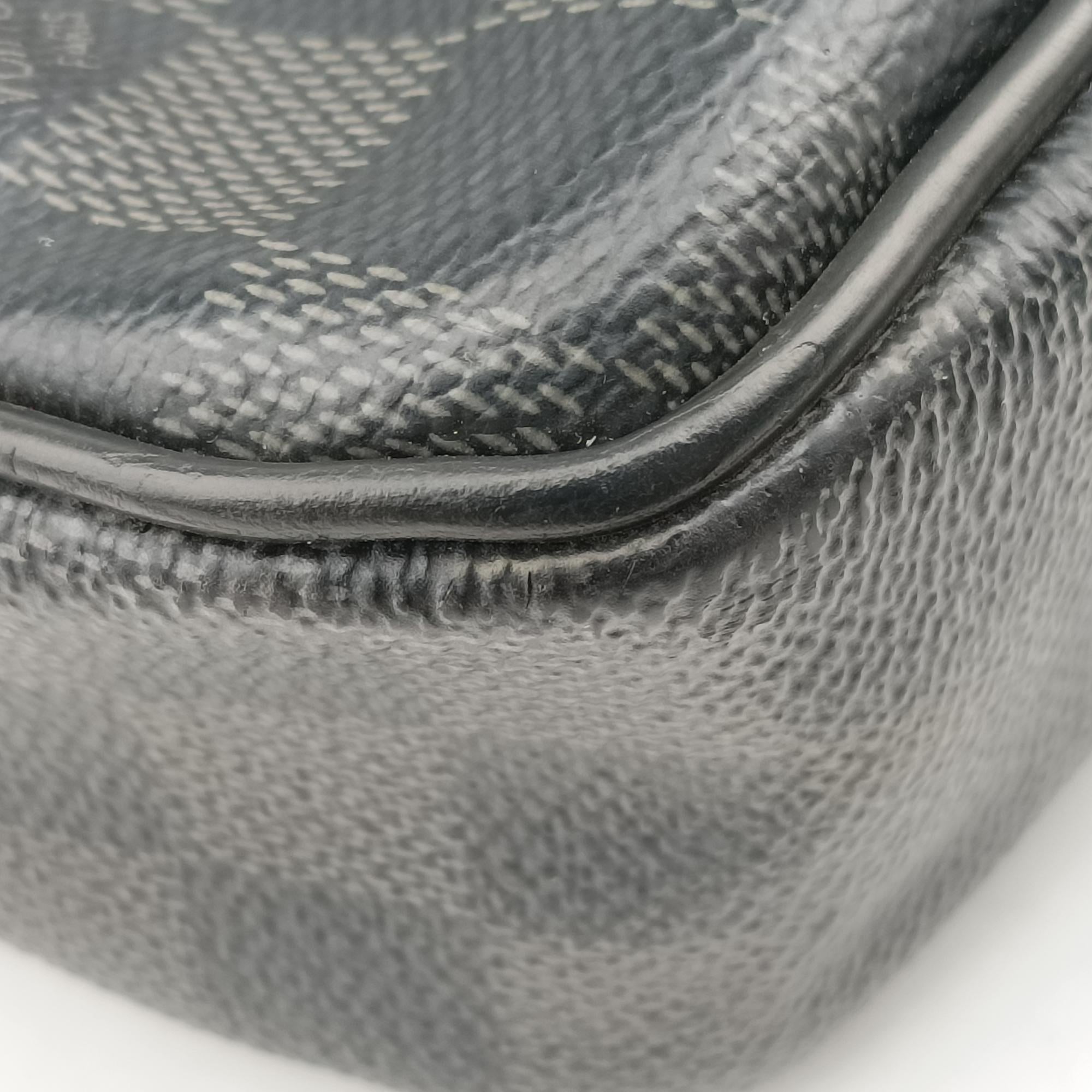 Porte Documents Voyage PM Noir Damier Graphite N41478 GI0146ポルト ドキュマン ヴォワヤージュ PM ノワール ダミエ グラフィット N41478 GI0146