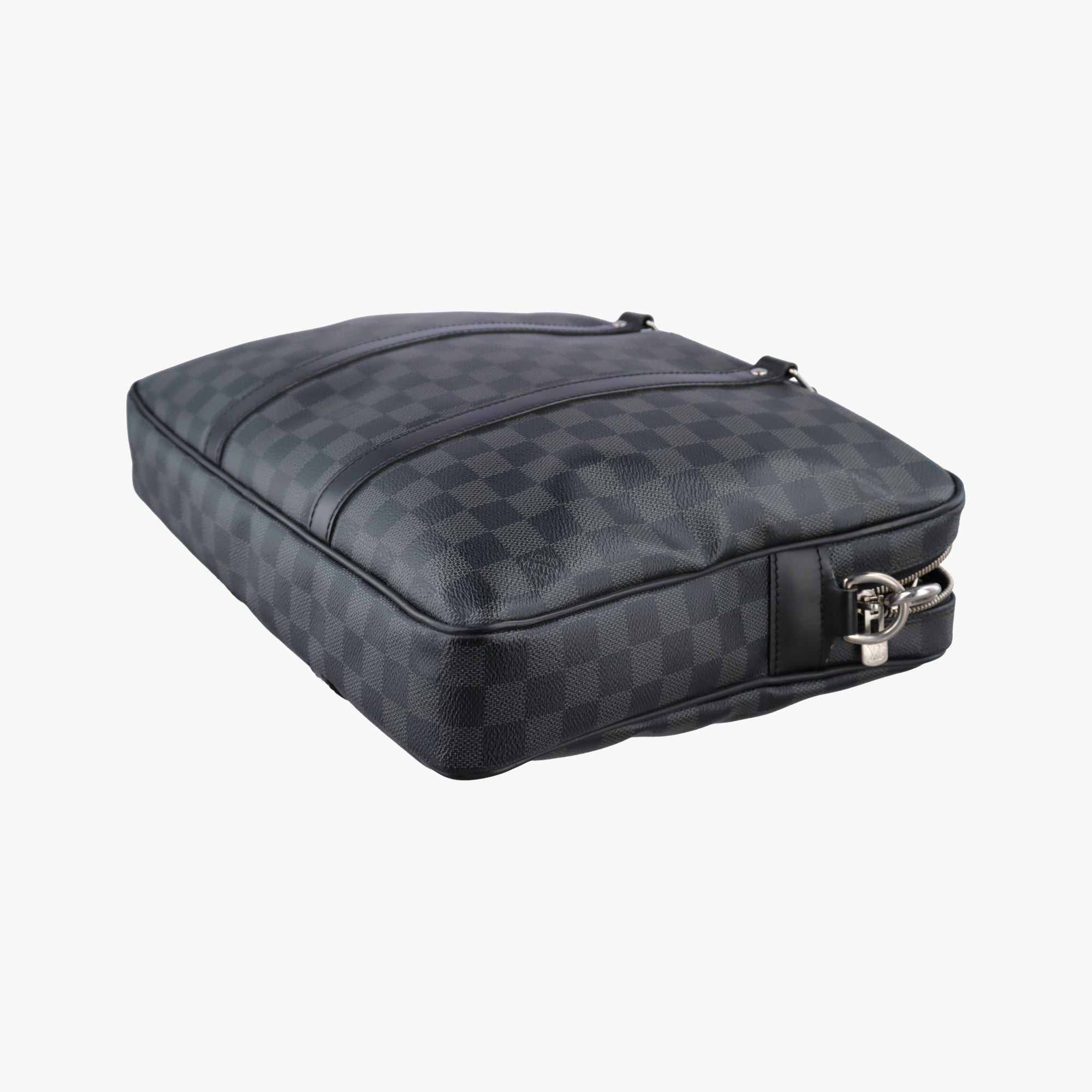 Porte Documents Voyage PM Noir Damier Graphite N41478 GI0146ポルト ドキュマン ヴォワヤージュ PM ノワール ダミエ グラフィット N41478 GI0146