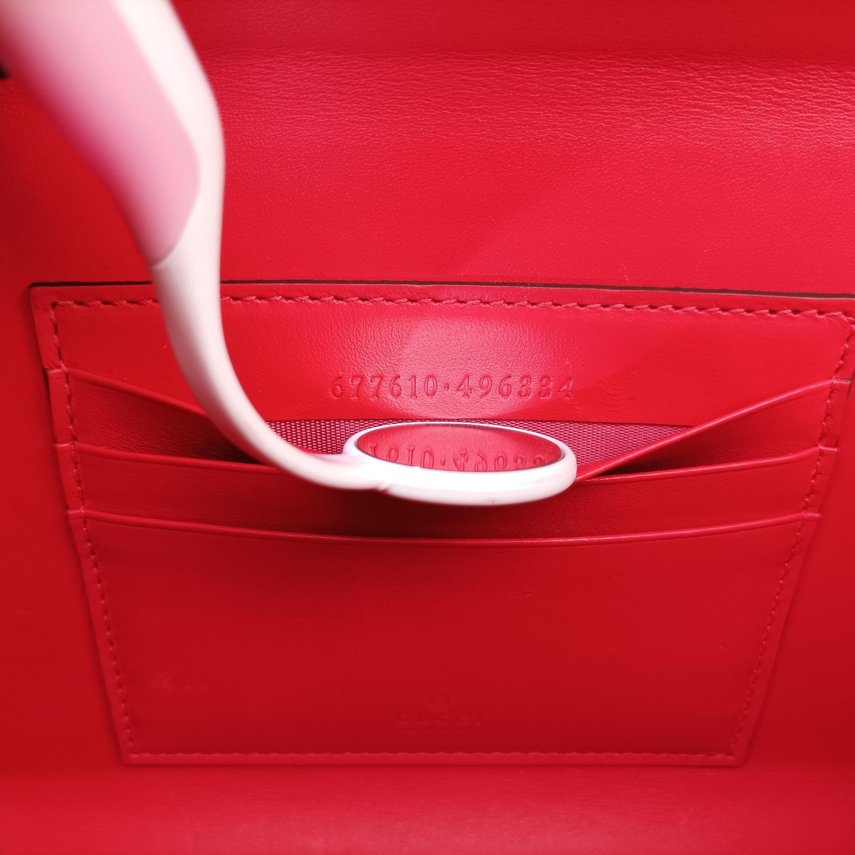 GG Supreme Brown×Red PVC coated canvas 677610 GGスプリーム ブラウン×レッド PVCコーティングキャンバス 677610