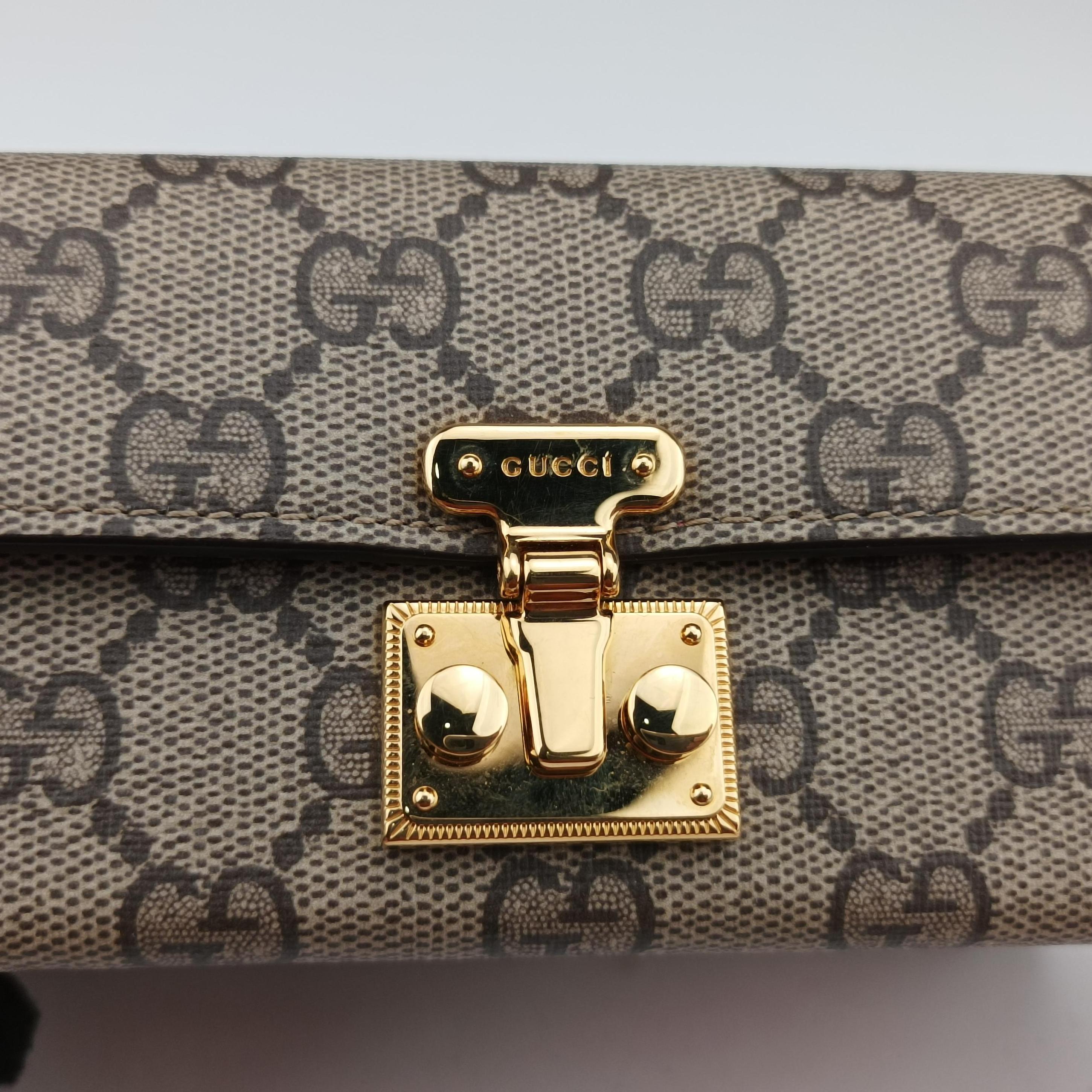 GG Supreme Brown×Red PVC coated canvas 677610 GGスプリーム ブラウン×レッド PVCコーティングキャンバス 677610