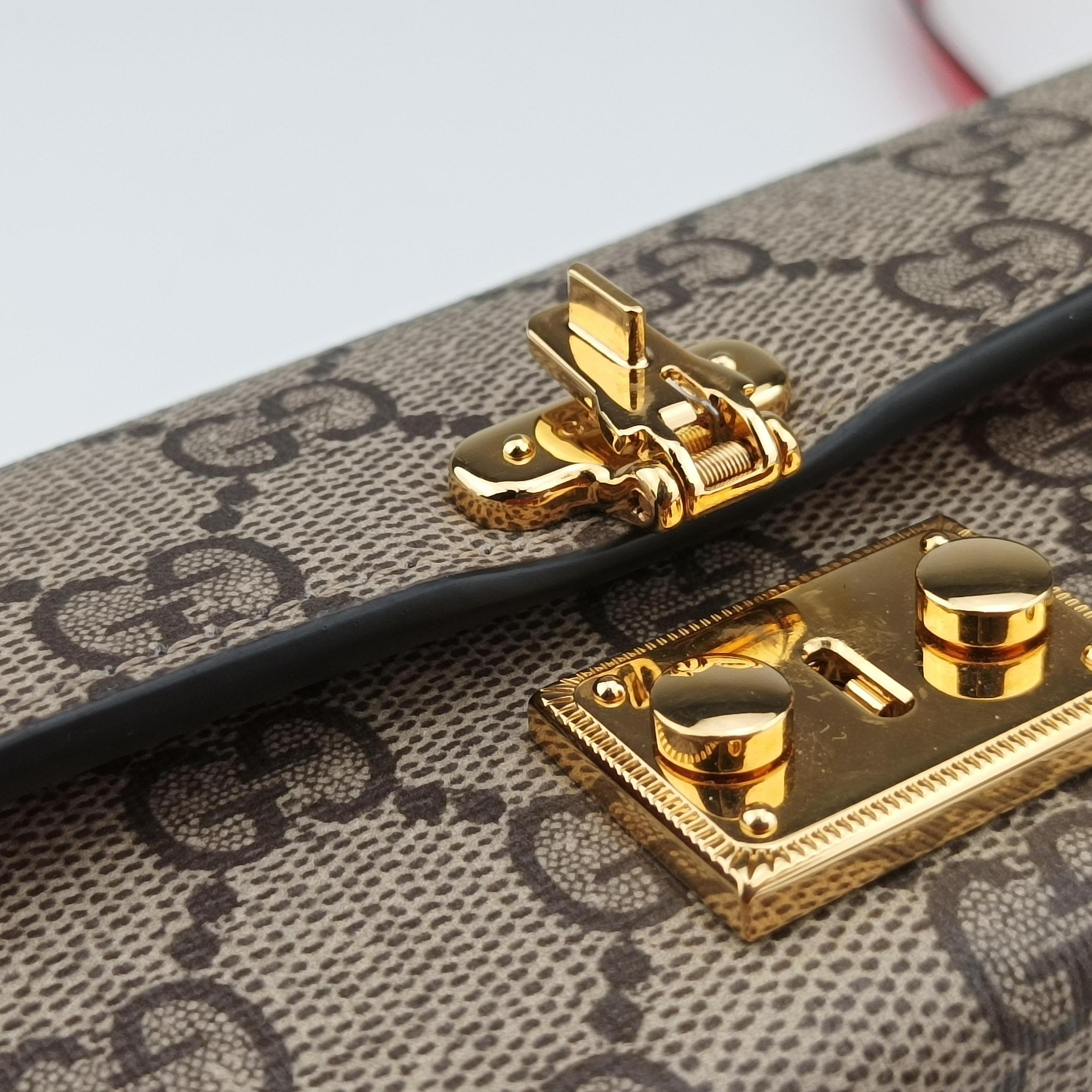 GG Supreme Brown×Red PVC coated canvas 677610 GGスプリーム ブラウン×レッド PVCコーティングキャンバス 677610