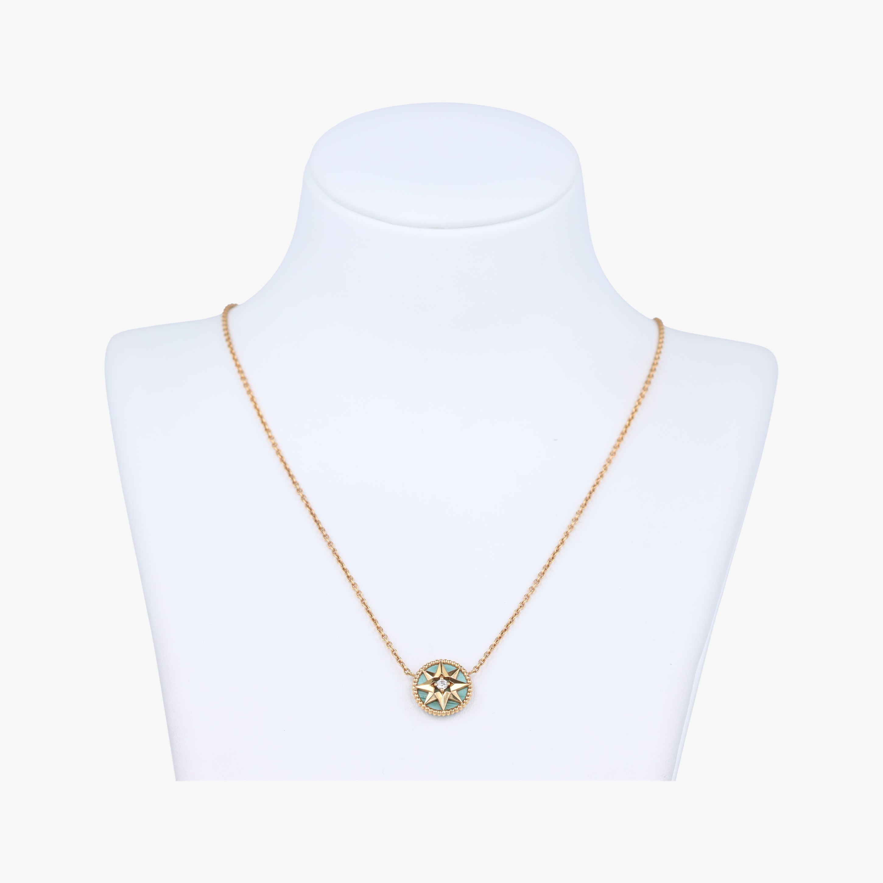 Rose des Vents medallion Golden×Green AU750 092344ローズデヴァン メダリオン ゴールド×グリーン AU750 092344