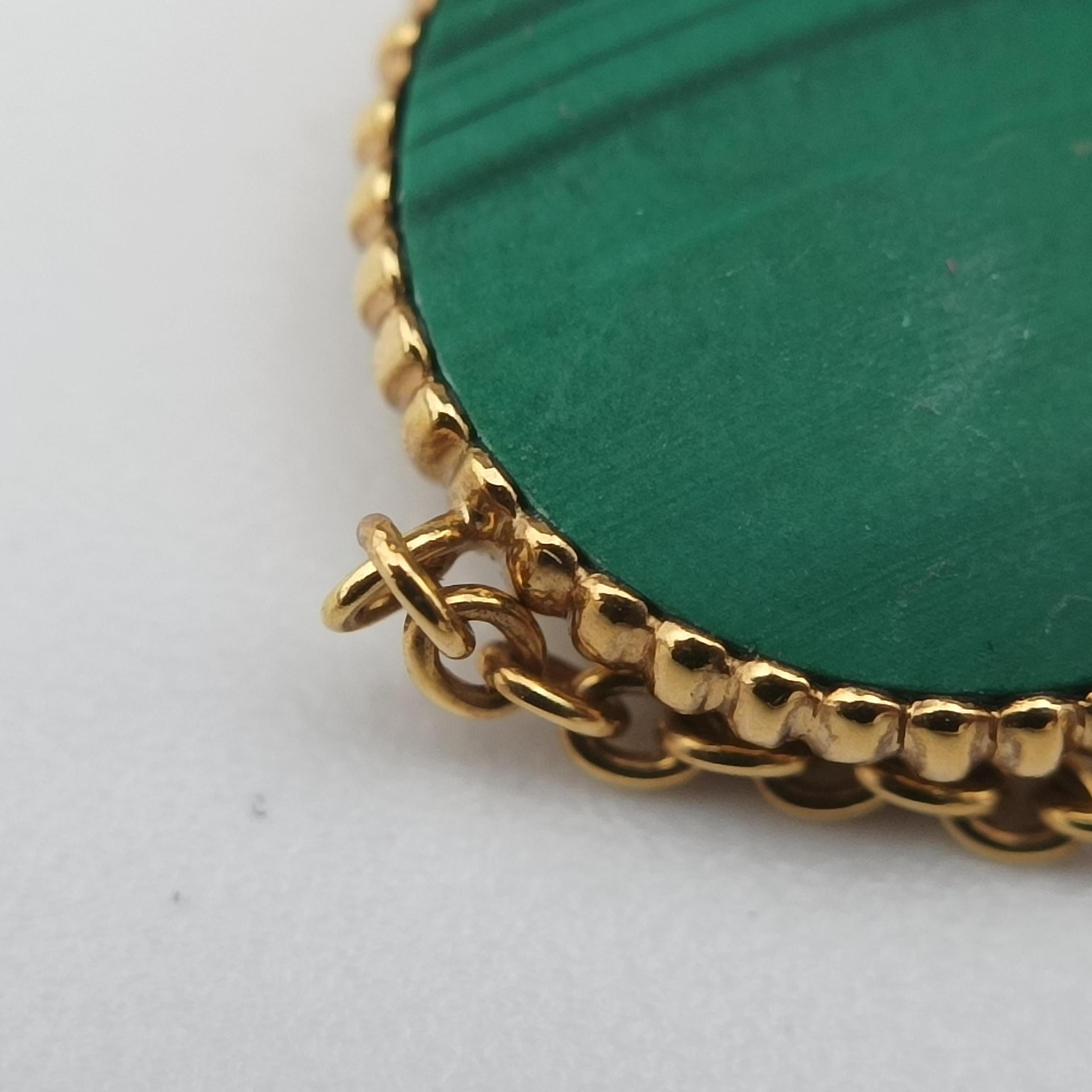 Rose des Vents medallion Golden×Green AU750 092344ローズデヴァン メダリオン ゴールド×グリーン AU750 092344