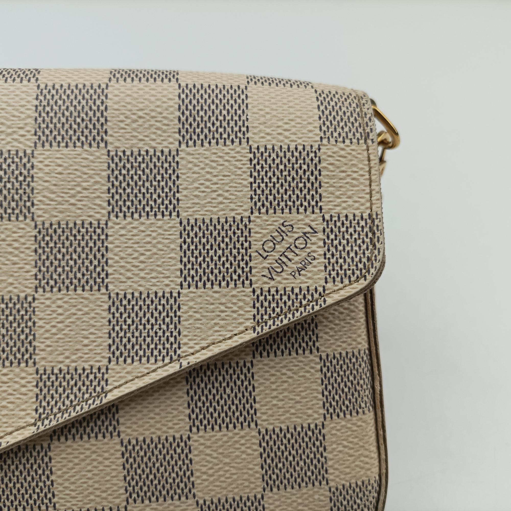 Pochette FeLICIE Azur Damier Canvas N63106 MI1156ポシェットフェリシー アズール ダミエキャンバス N63106 MI1156