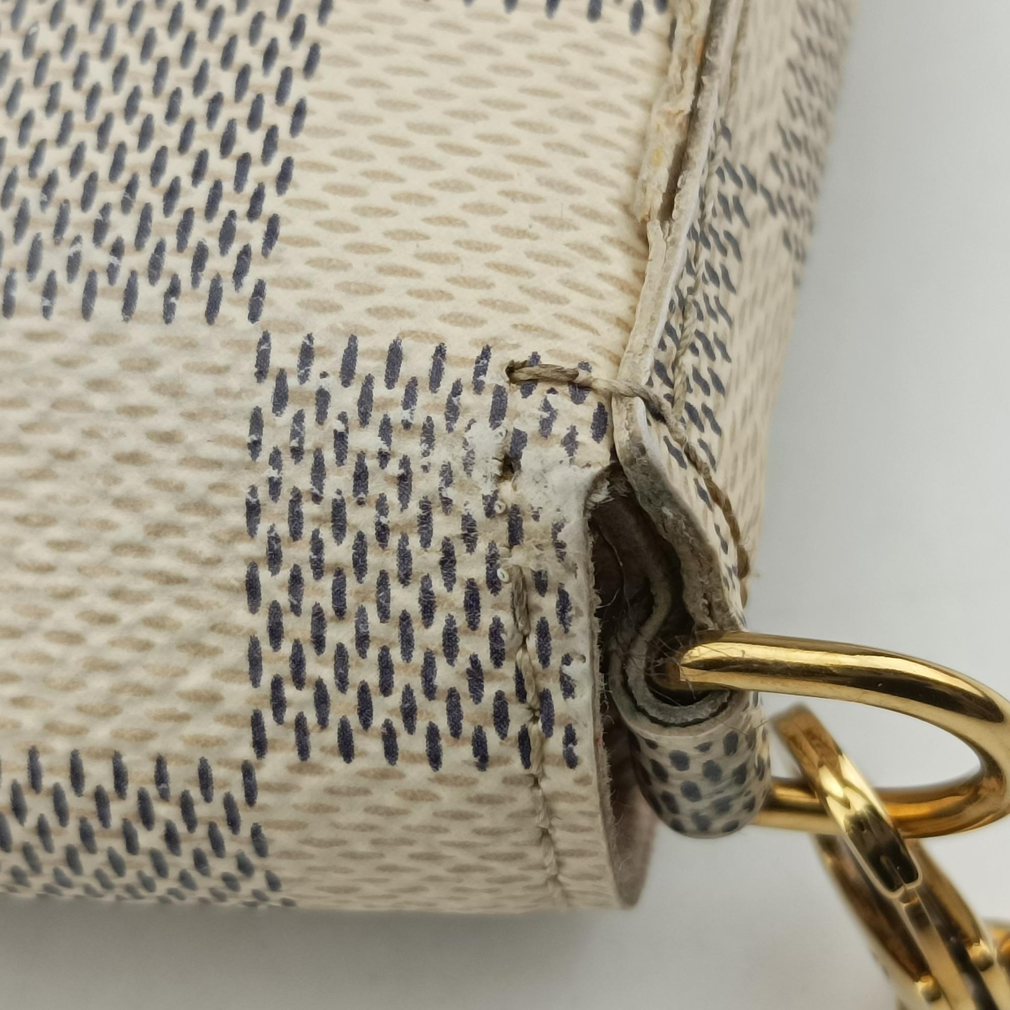 Pochette FeLICIE Azur Damier Canvas N63106 MI1156ポシェットフェリシー アズール ダミエキャンバス N63106 MI1156