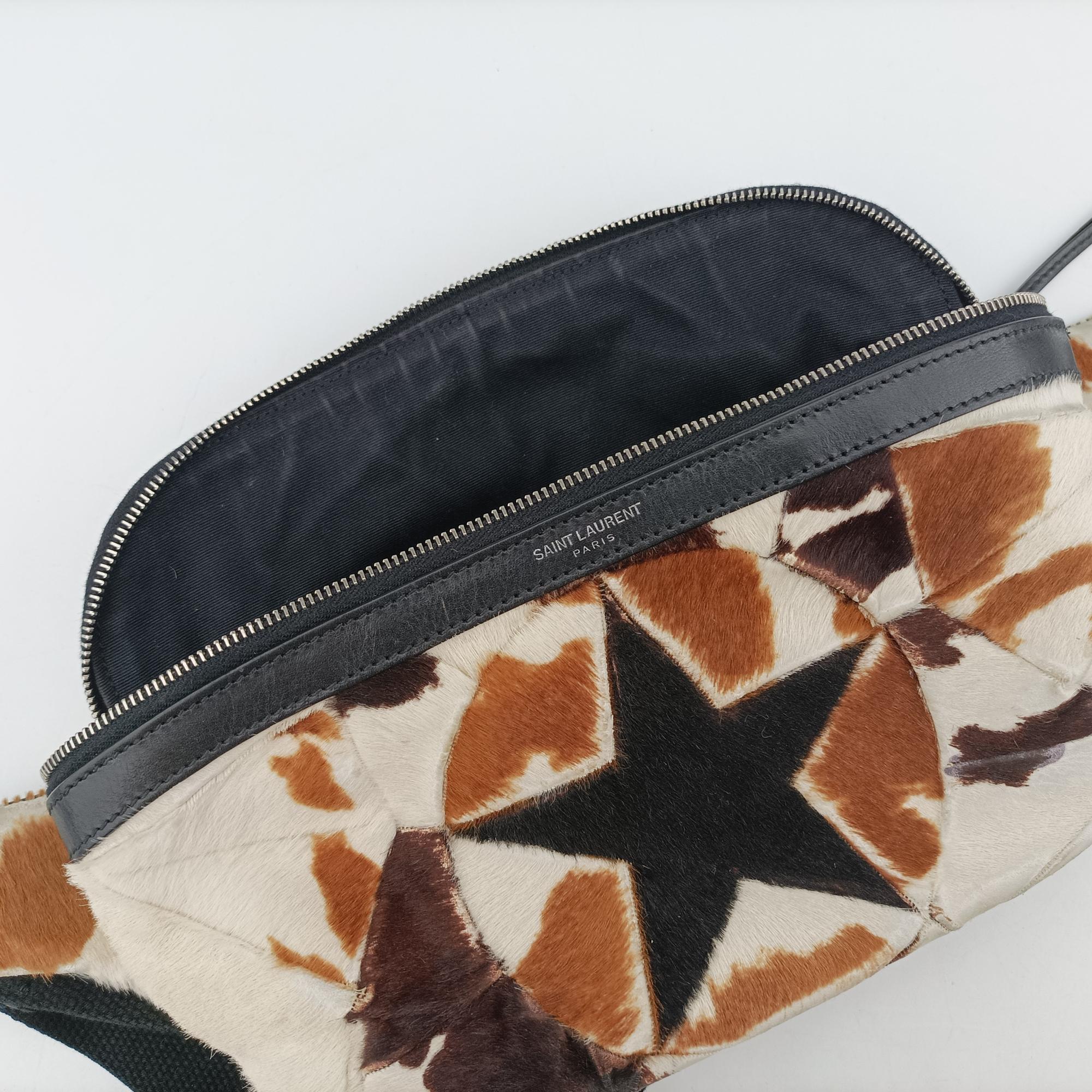 Cow Print Star Black×Multicolour ponyhair 557831 FLY557831.1018カウプリントスター ブラック×マルチカラー ハラコ 557831 FLY557831.1018