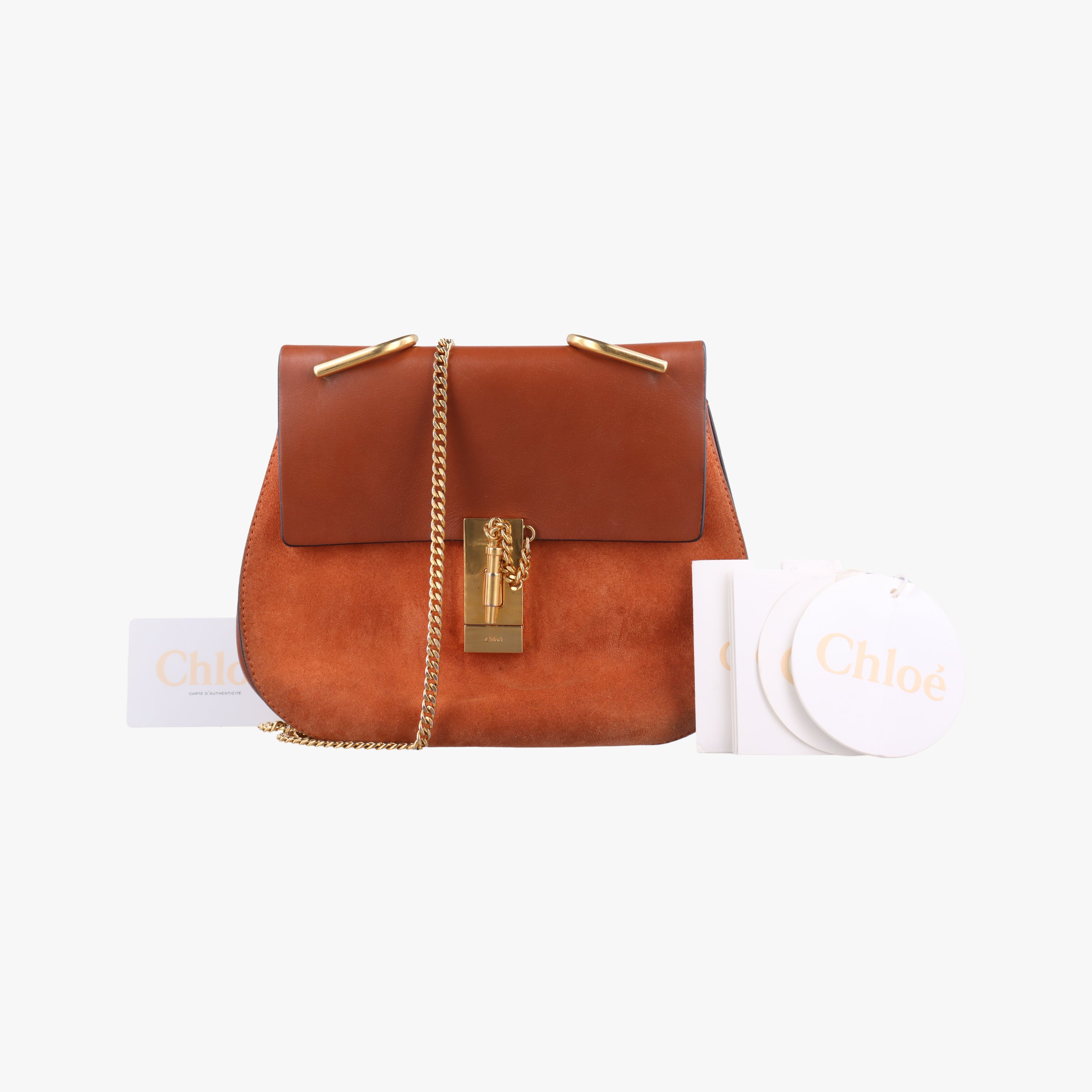 DREW Orange Leather×suede 03 16 70 65 Bドリュー オレンジ レザー×スエード 03 16 70 65 B