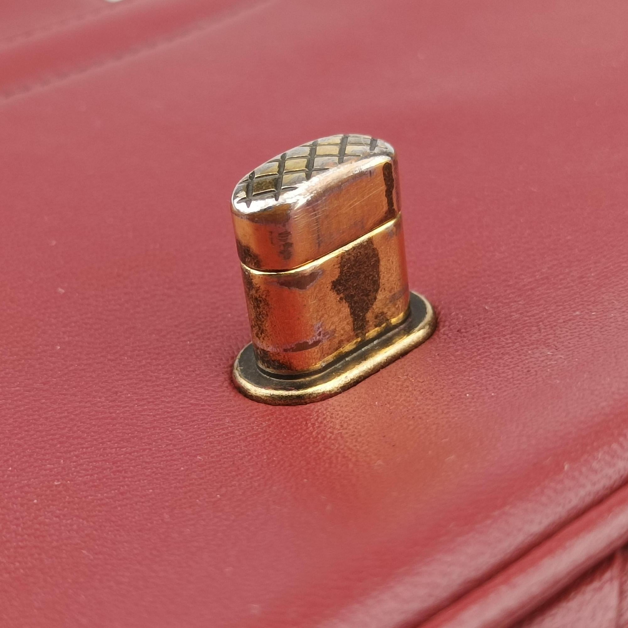 Luna Intrecciato Red lambskin B07655124Aルナ イントレチャート レッド ラムスキン B07655124A