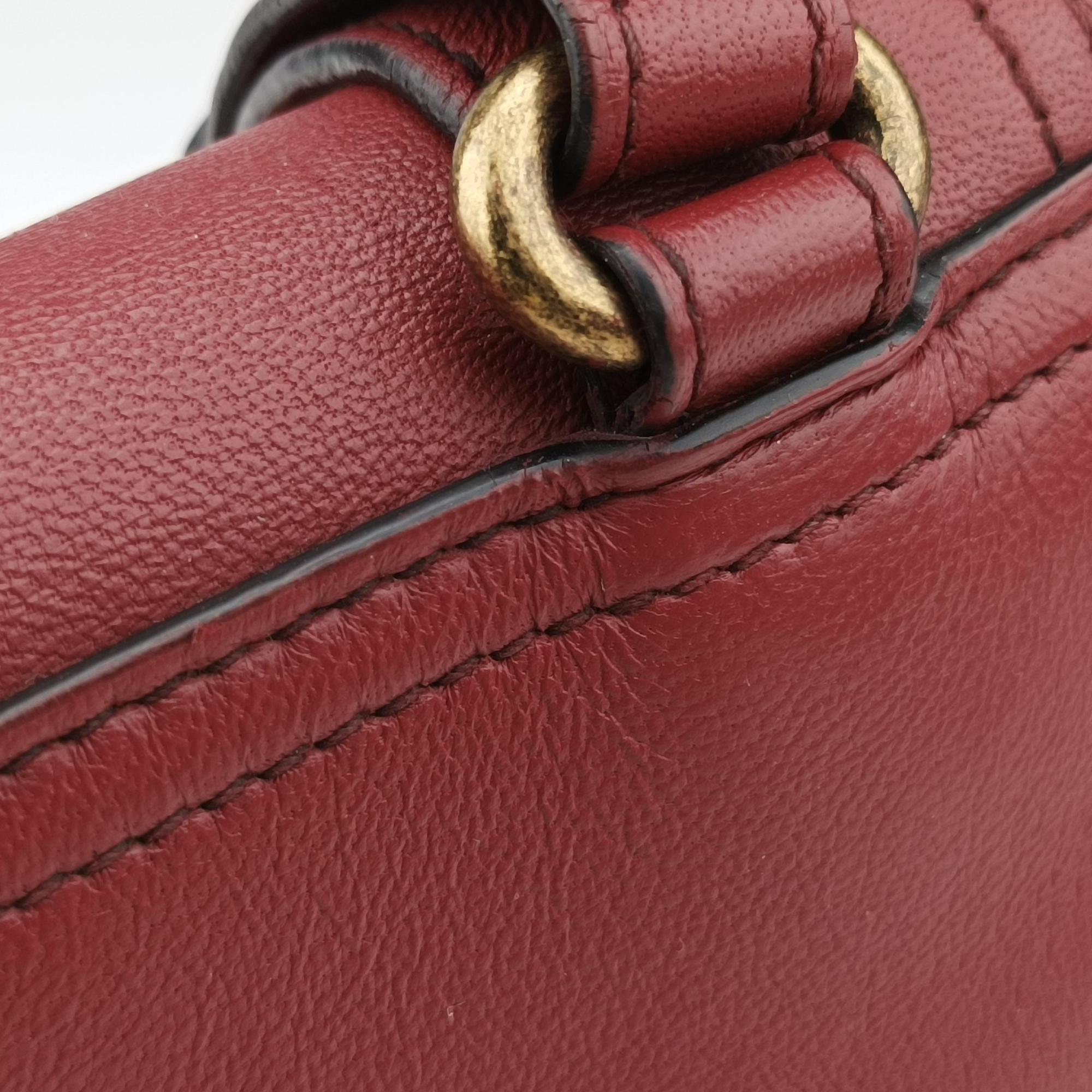 Luna Intrecciato Red lambskin B07655124Aルナ イントレチャート レッド ラムスキン B07655124A