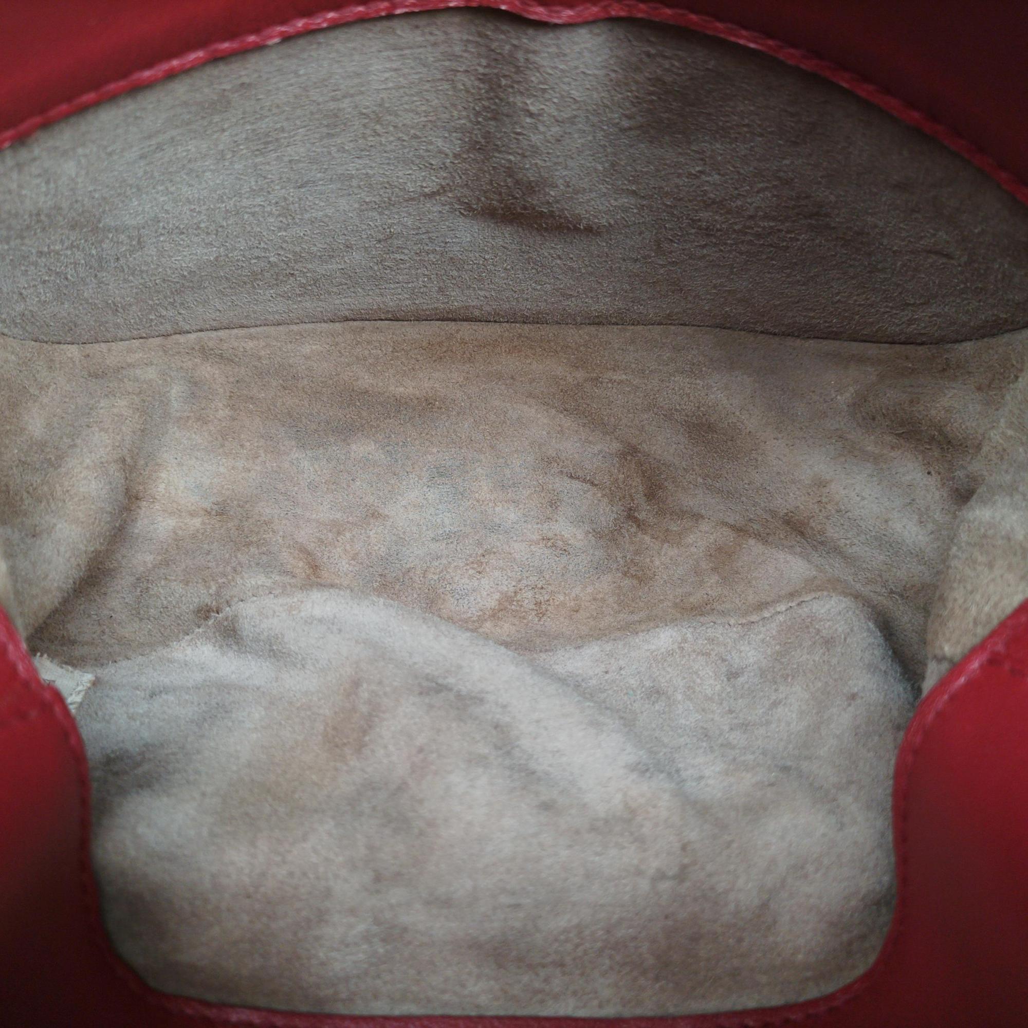 Luna Intrecciato Red lambskin B07655124Aルナ イントレチャート レッド ラムスキン B07655124A