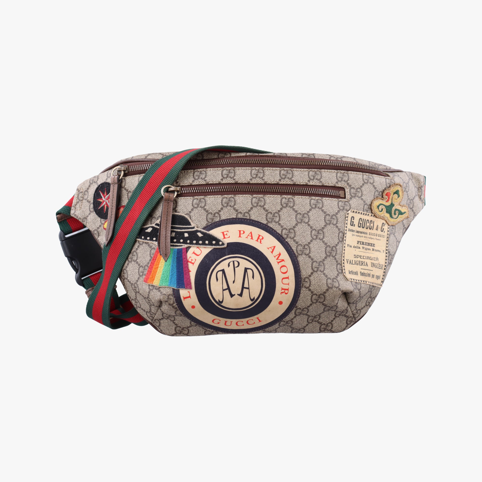 GG Supreme Courrier beige×Multicolour PVC coated canvas 529711 GGスプリーム クーリエ ベージュ×マルチカラー PVCコーティングキャンバス 529711