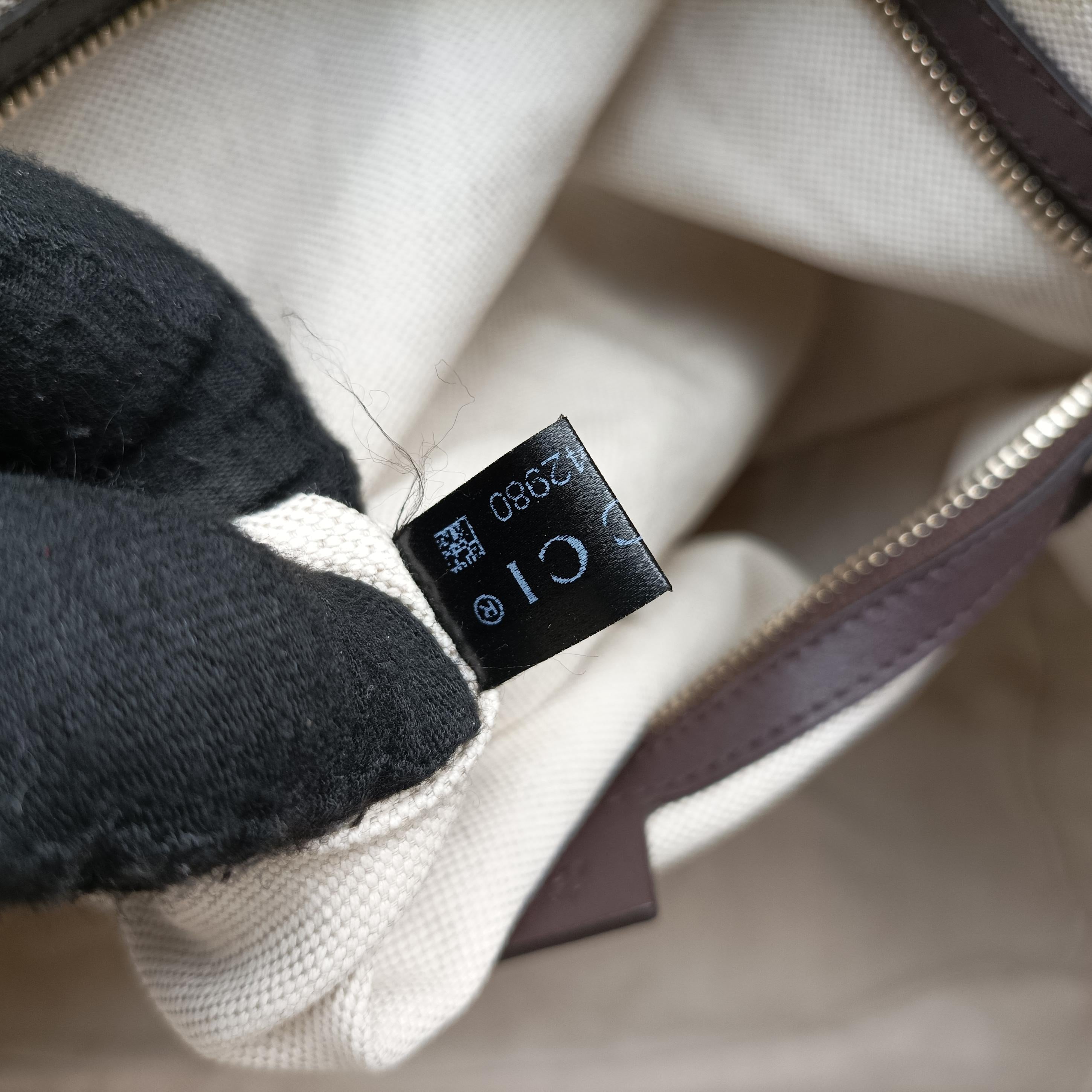 Microguccissima Brown PVC coated canvas 309616 D014442980マイクログッチシマ ブラウン PVCコーティングキャンバス 309616 D014442980