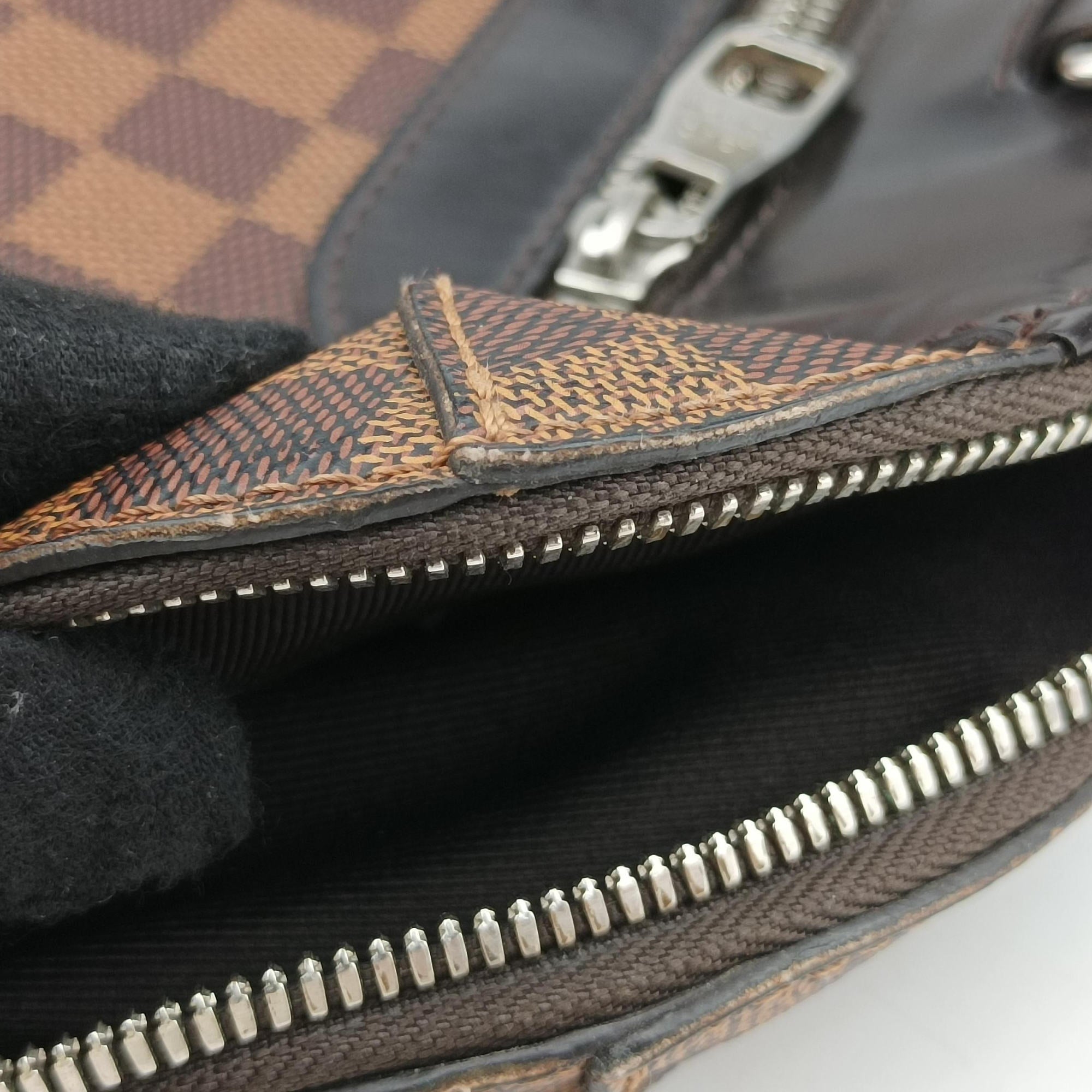 PDJ Port Document Jour Ebene x Noir Damier canvas x leather N41438 CA0186PDJ ポルトドキュマンジュール エベヌ×ノワール ダミエキャンバス×レザー N41438 CA0186