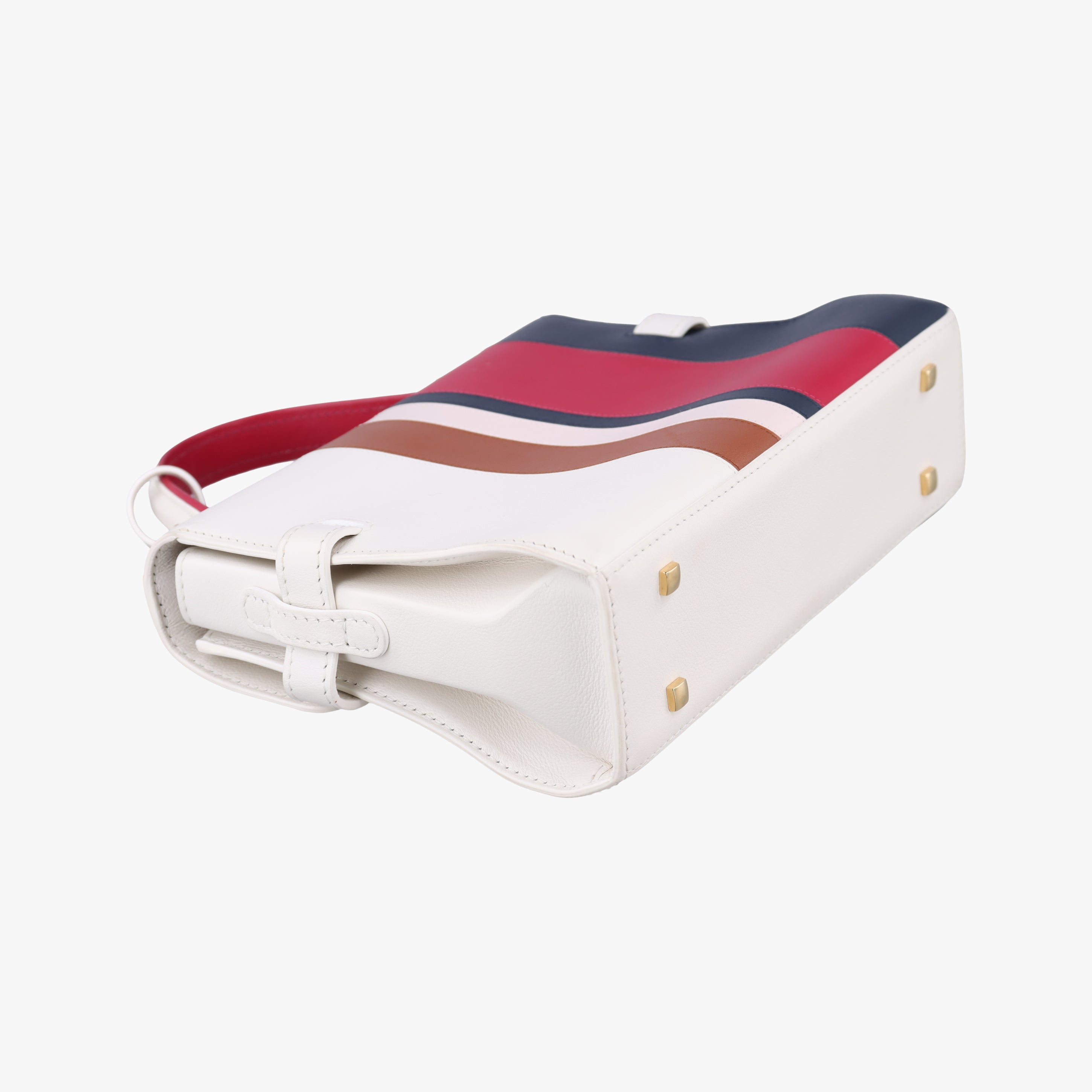 Tempete White xNavy x Red x Brown leather IO7Hタンペート ホワイト×ネービー×レッド×ブラウン レザー IO7H