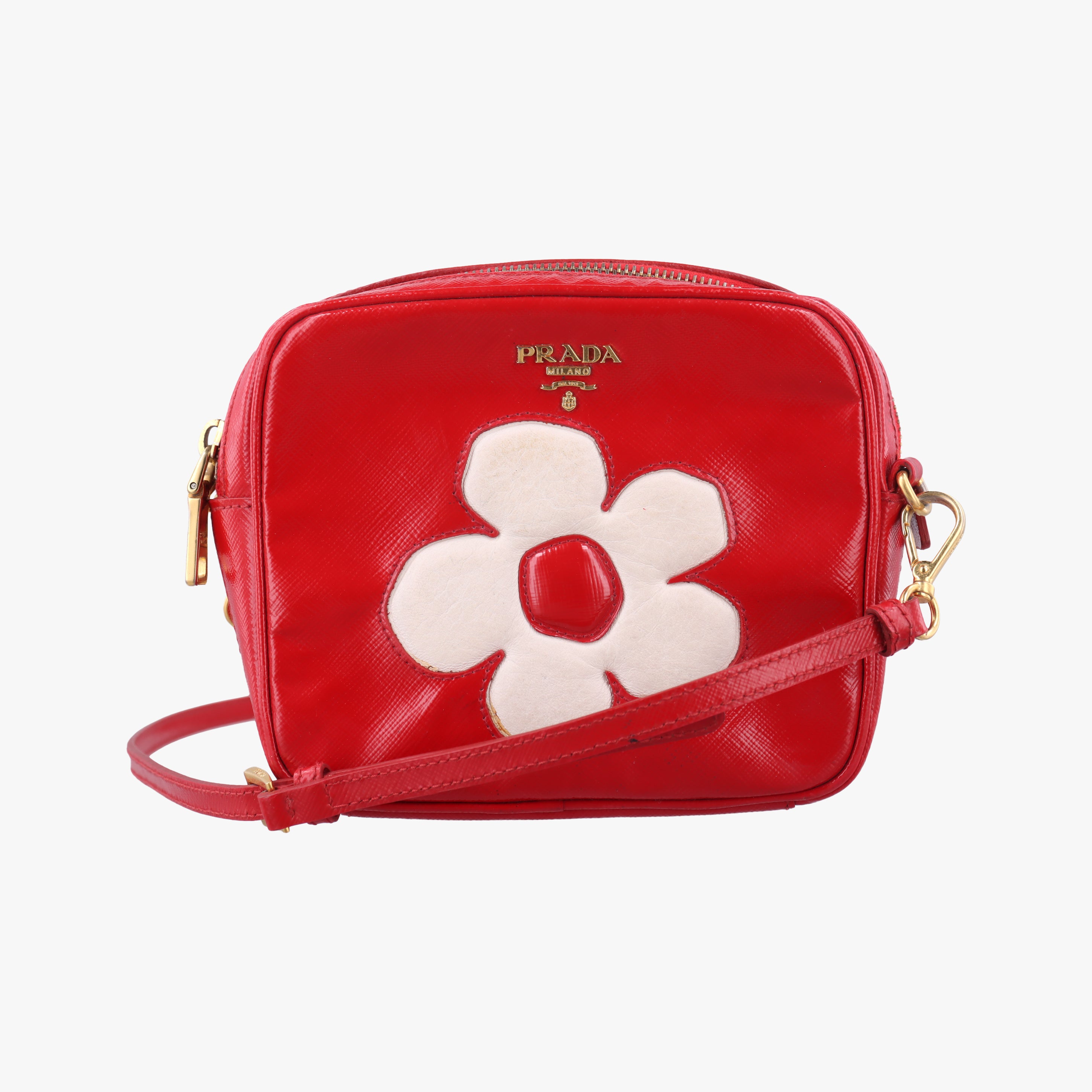 Flowers Vernice Red×White Patent BP610M 110フラワーズ ヴェルニセ レッド×ホワイト パテント BP610M 110