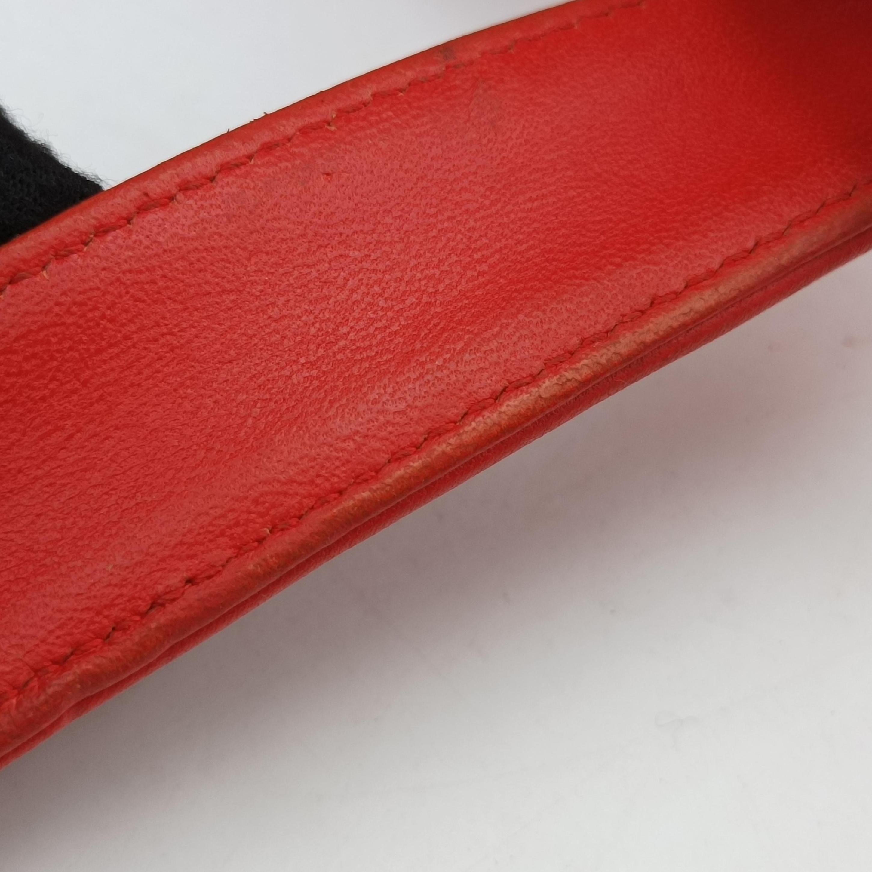 CAMPANA Intrecciato Red lambskin B00011797Tカンパーナ イントレチャート レッド ラムスキン B00011797T