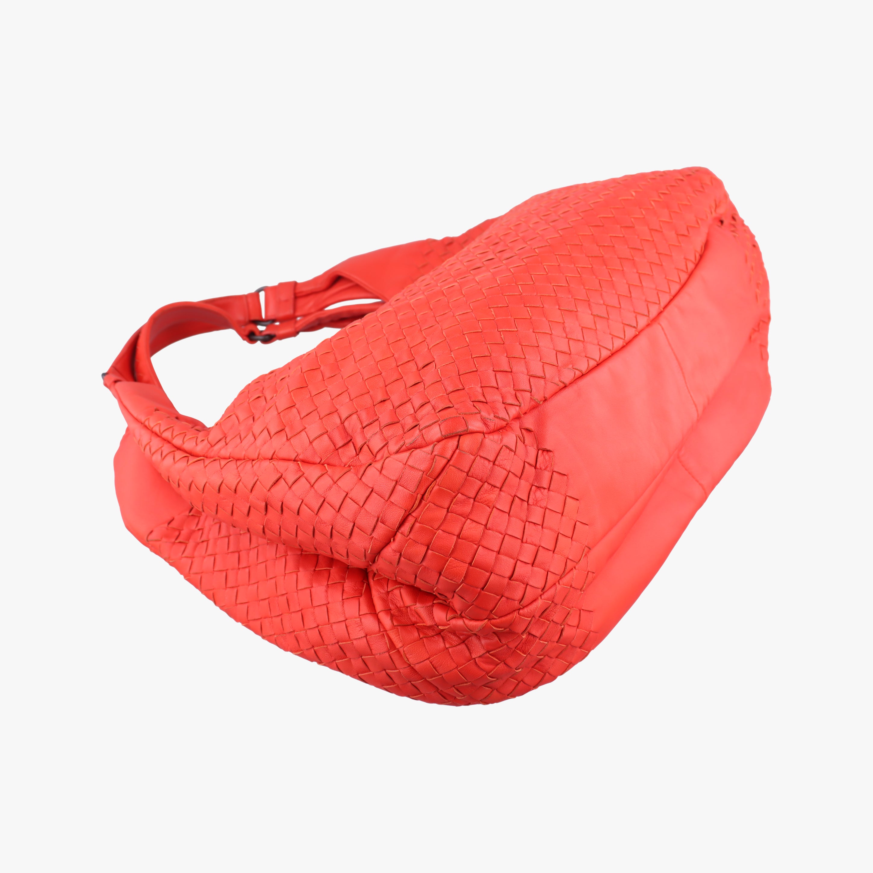 CAMPANA Intrecciato Red lambskin B00011797Tカンパーナ イントレチャート レッド ラムスキン B00011797T