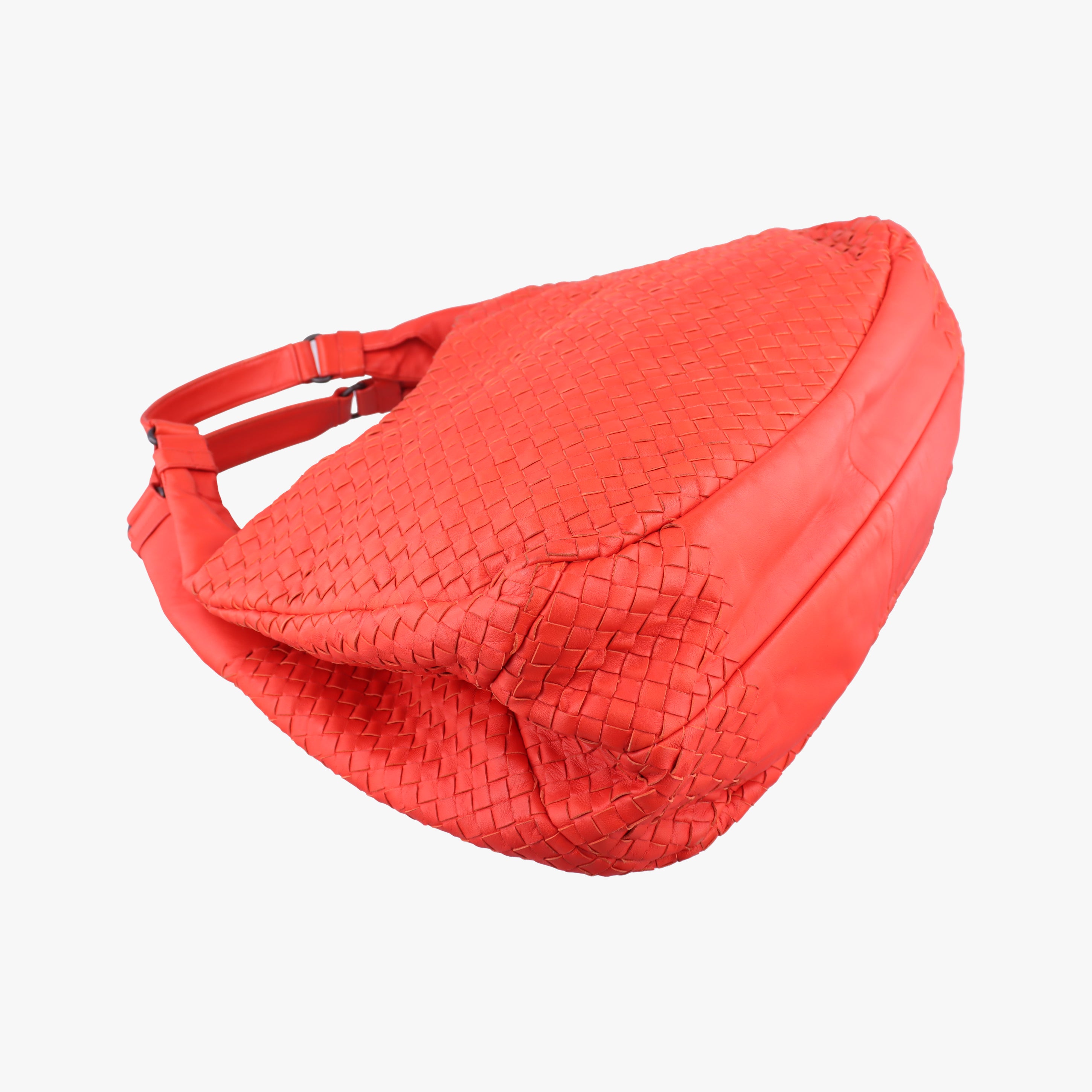 CAMPANA Intrecciato Red lambskin B00011797Tカンパーナ イントレチャート レッド ラムスキン B00011797T