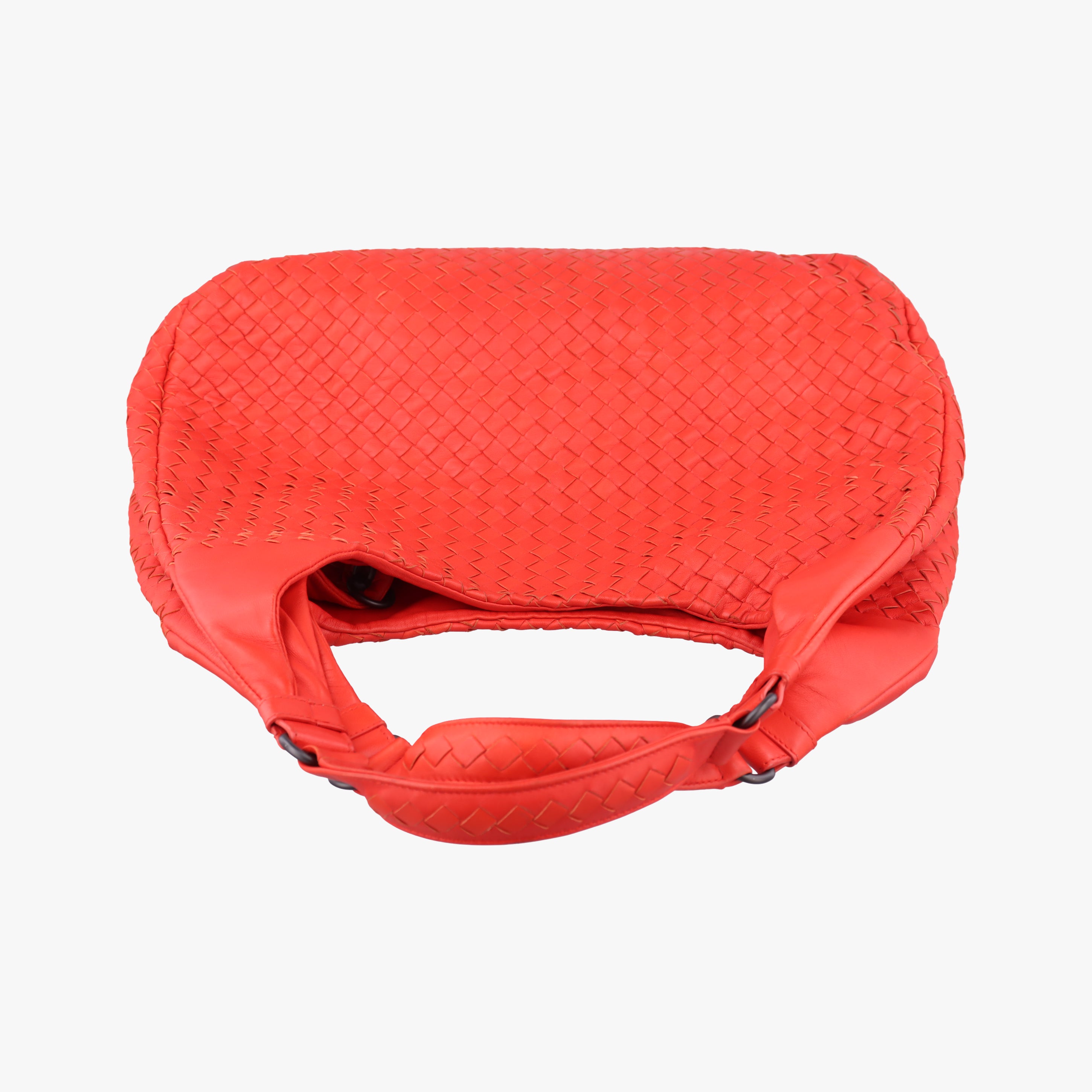 CAMPANA Intrecciato Red lambskin B00011797Tカンパーナ イントレチャート レッド ラムスキン B00011797T