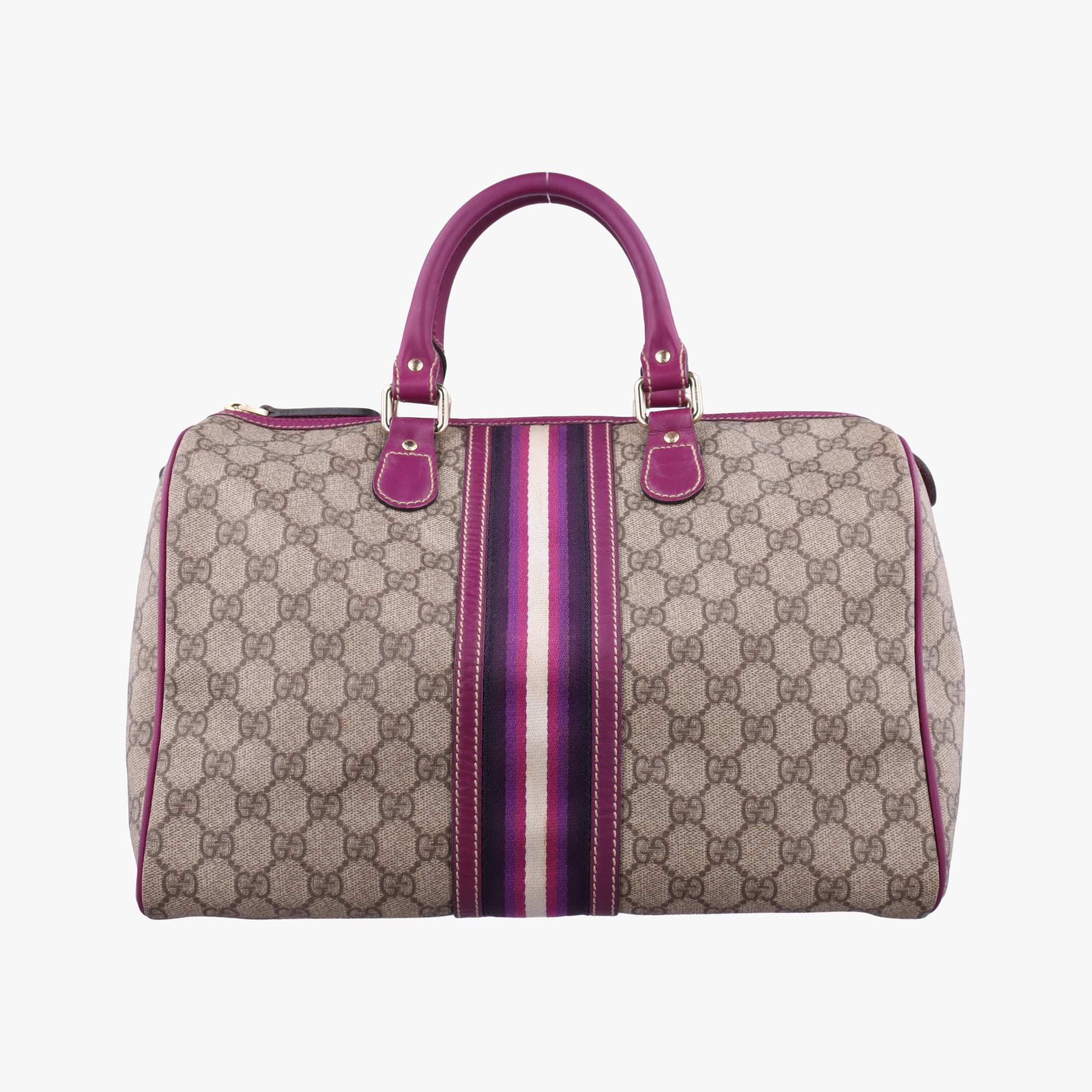 Web Joy GG Supreme beige×purple PVC coated canvas 189895 C2851381GGスプリーム ウェブジョイ ベージュ×パープル PVCコーティングキャンバス 189895 C2851381