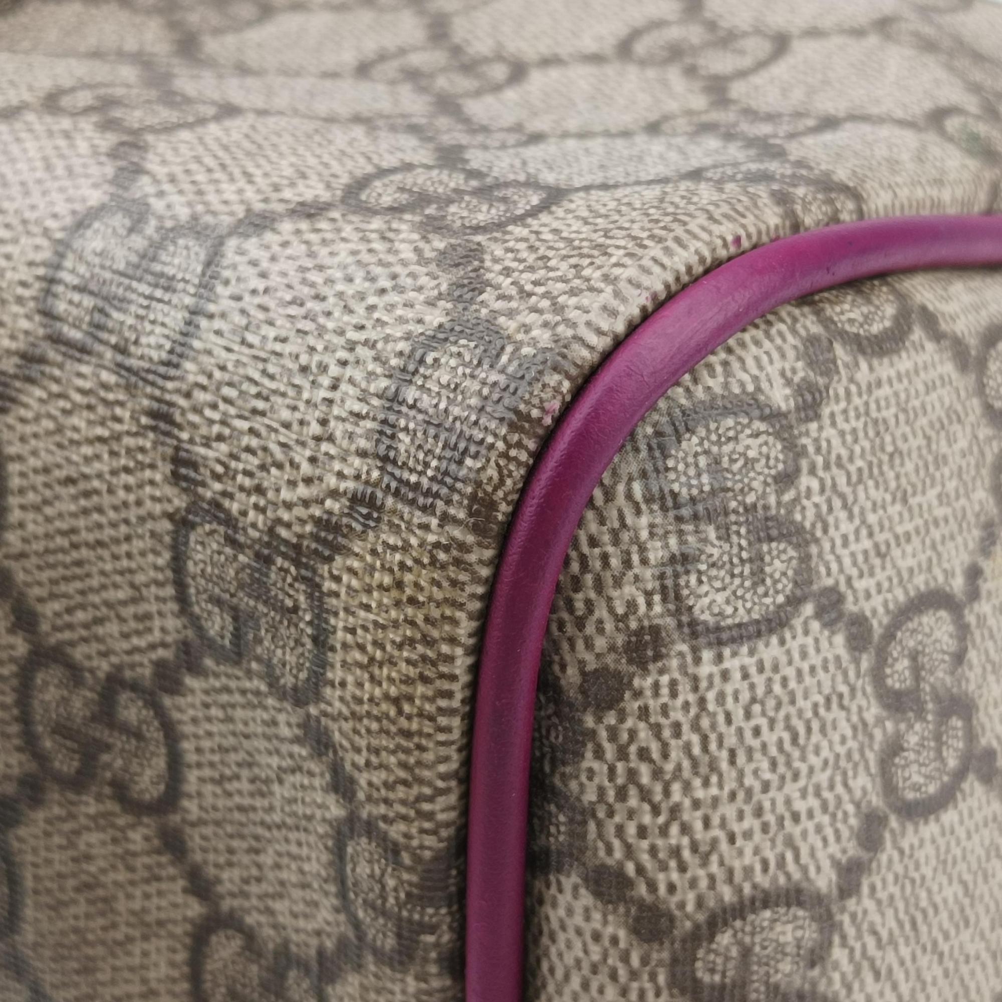 Web Joy GG Supreme beige×purple PVC coated canvas 189895 C2851381GGスプリーム ウェブジョイ ベージュ×パープル PVCコーティングキャンバス 189895 C2851381