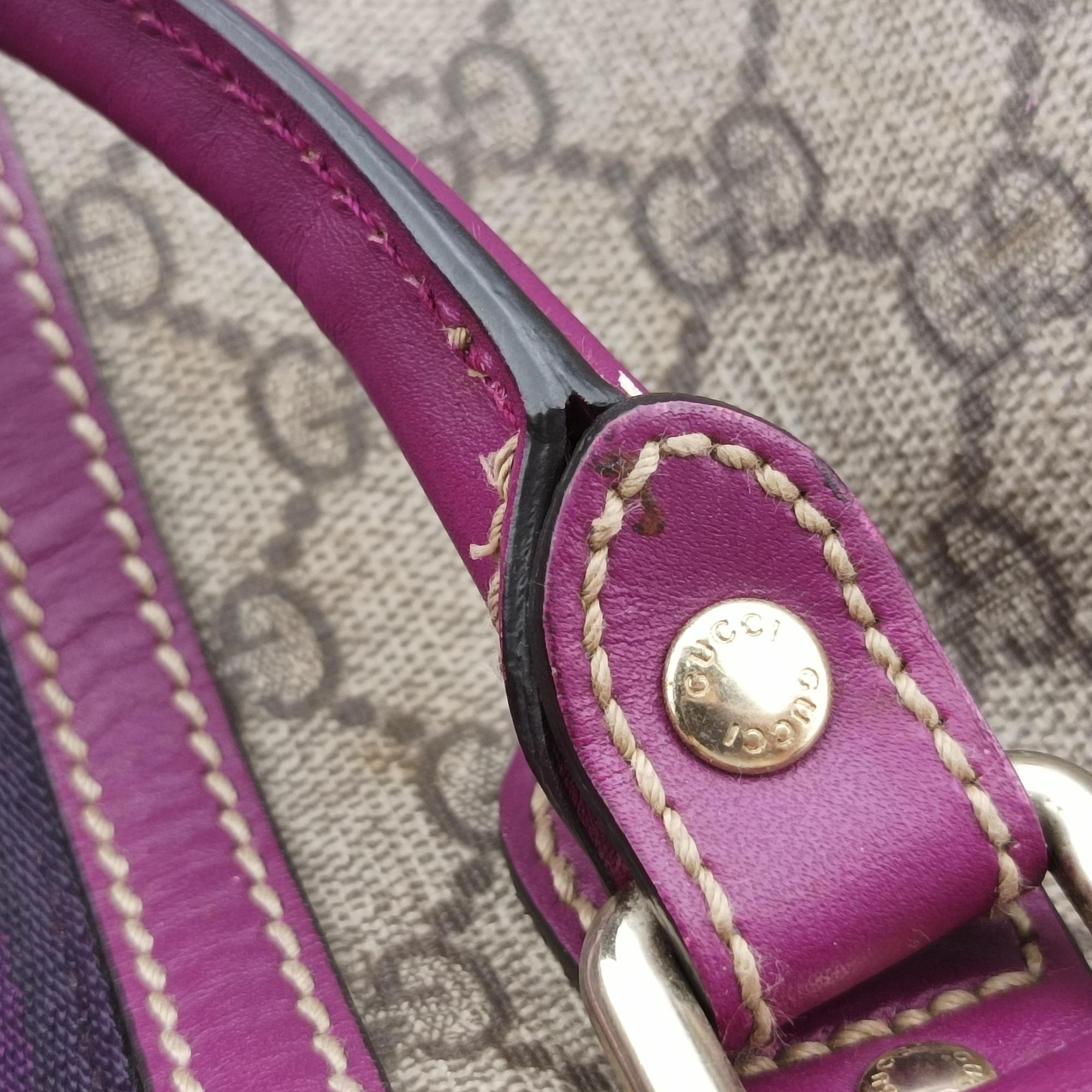 Web Joy GG Supreme beige×purple PVC coated canvas 189895 C2851381GGスプリーム ウェブジョイ ベージュ×パープル PVCコーティングキャンバス 189895 C2851381