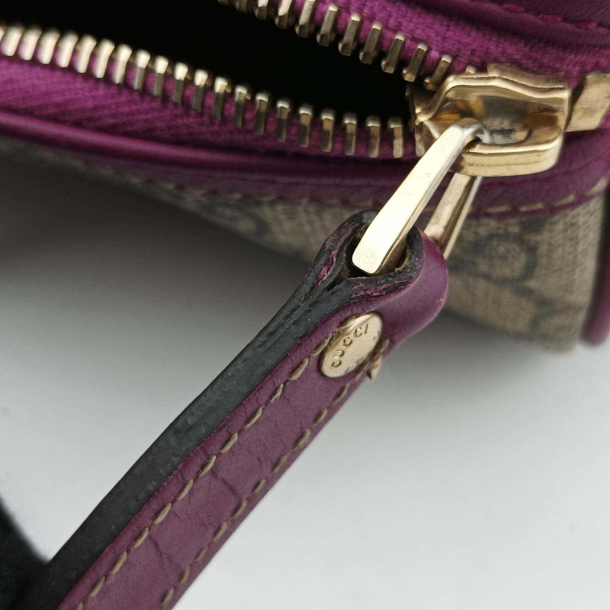 Web Joy GG Supreme beige×purple PVC coated canvas 189895 C2851381GGスプリーム ウェブジョイ ベージュ×パープル PVCコーティングキャンバス 189895 C2851381