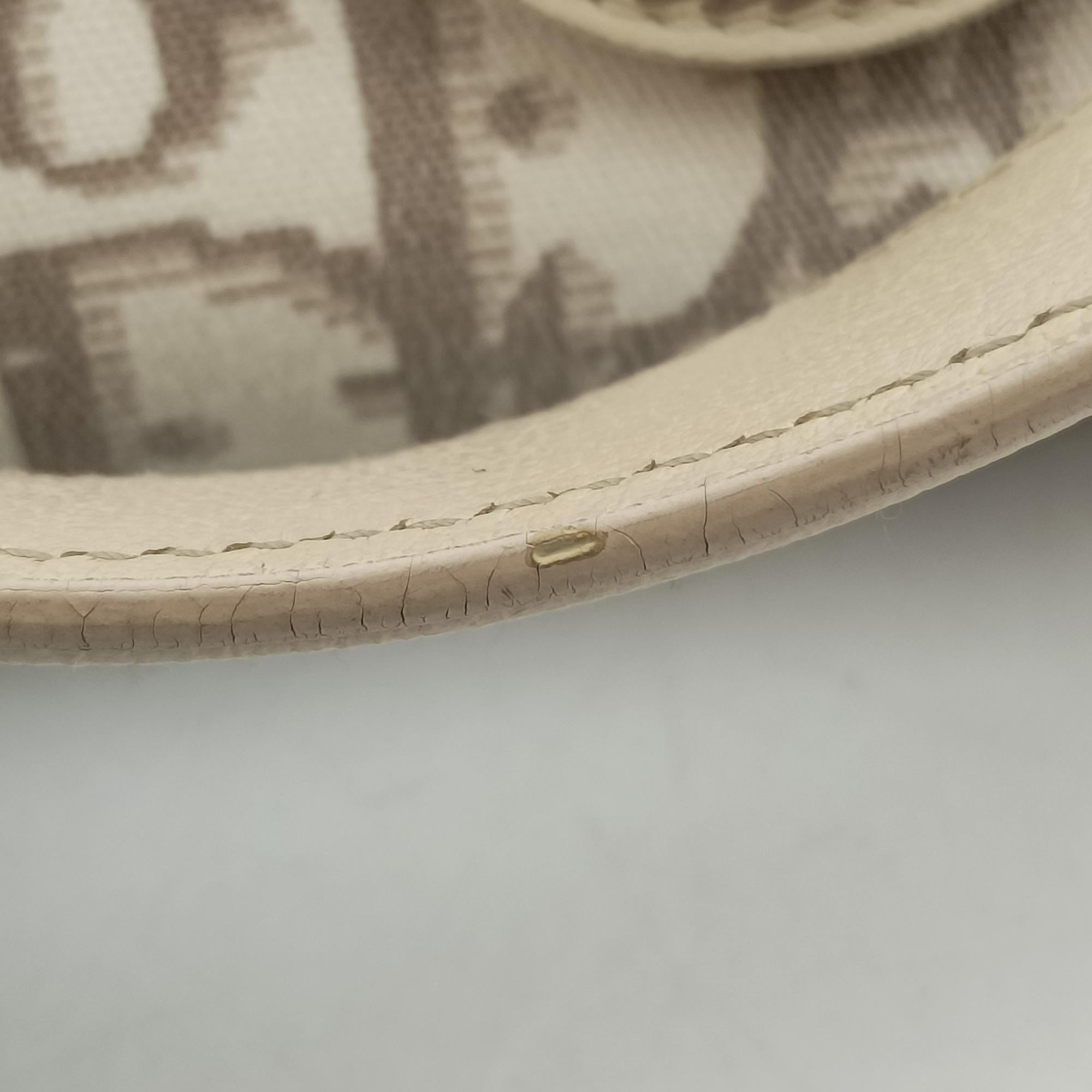 Oblique Floral Trotter White x Beige x Multicolor Canvas × Leather 96-BM-0025オブリークフローラルトロッター ホワイト×ベージュ×マルチカラー キャンバス×レザー 96-BM-0025