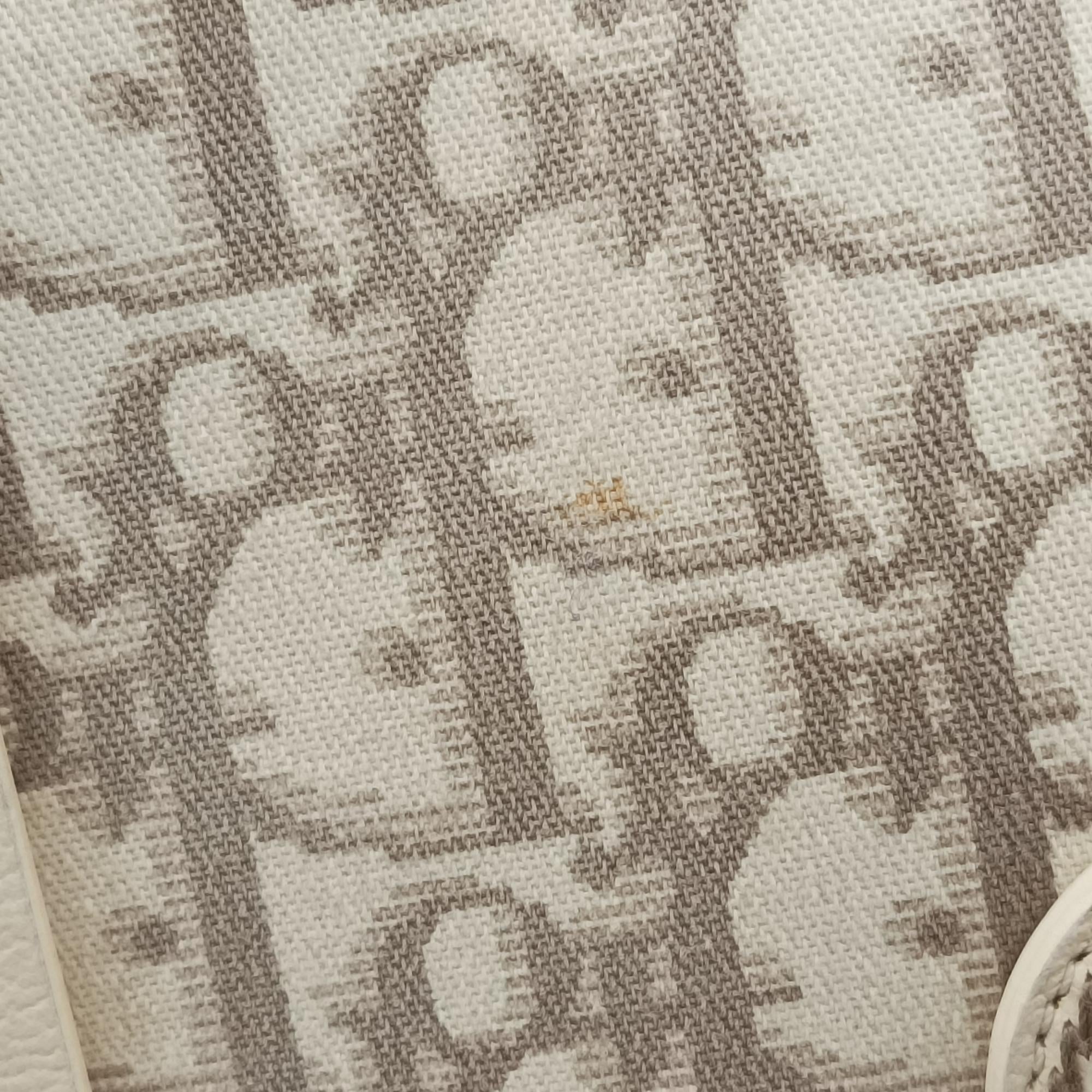 Oblique Floral Trotter White x Beige x Multicolor Canvas × Leather 96-BM-0025オブリークフローラルトロッター ホワイト×ベージュ×マルチカラー キャンバス×レザー 96-BM-0025