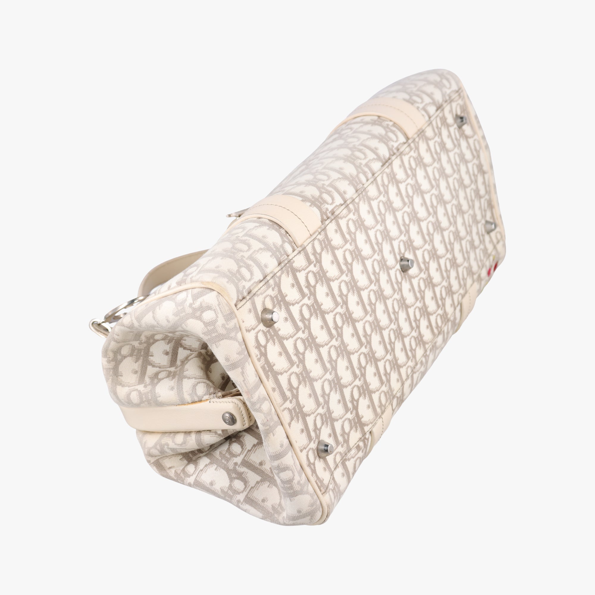 Oblique Floral Trotter White x Beige x Multicolor Canvas × Leather 96-BM-0025オブリークフローラルトロッター ホワイト×ベージュ×マルチカラー キャンバス×レザー 96-BM-0025