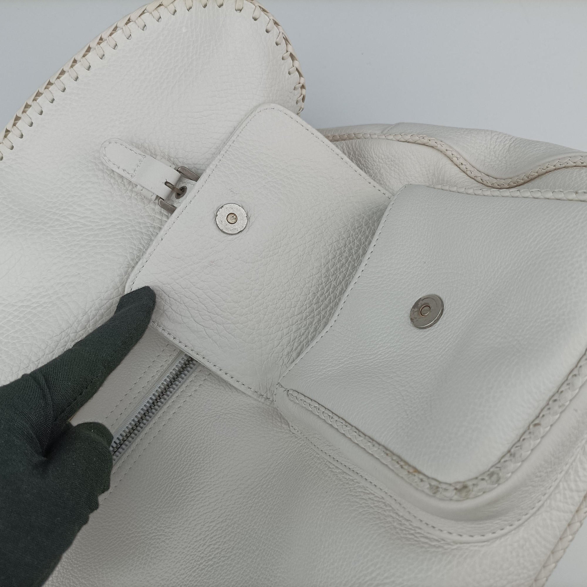 Gaucho White leather 01-RU-0037ガウチョ ホワイト レザー 01-RU-0037