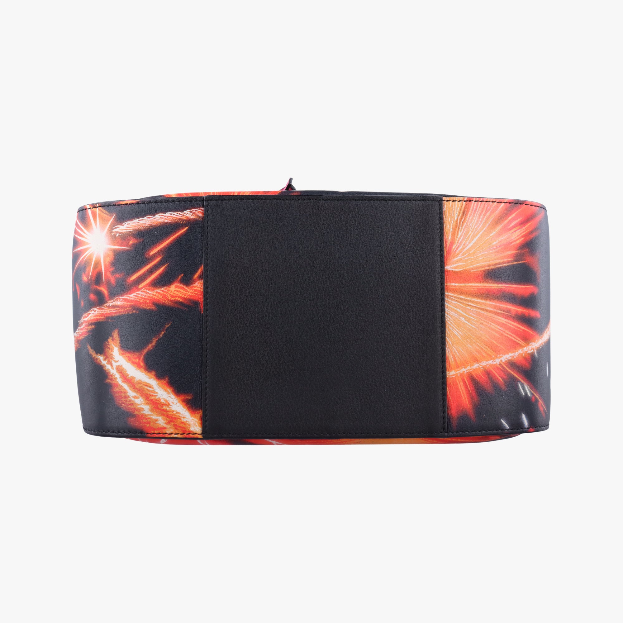 Hammock fireworks print Black×Multicolour Leather 011711ハンモック 花火プリント ブラック×マルチカラー レザー 011711