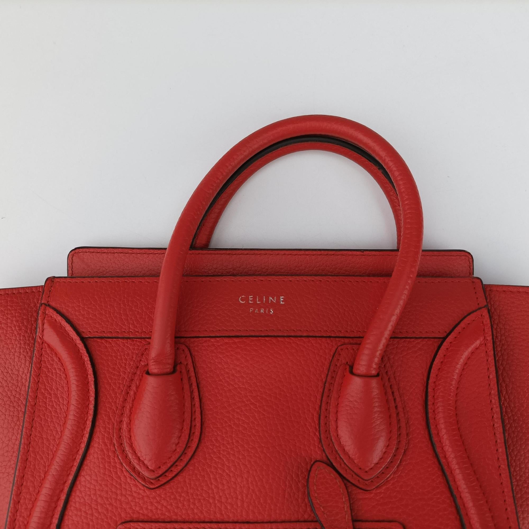 luggage nano shopper Red leather S-LA-4134 S-CT-3194ラゲージナノショッパー レッド レザー S-LA-4134 S-CT-3194