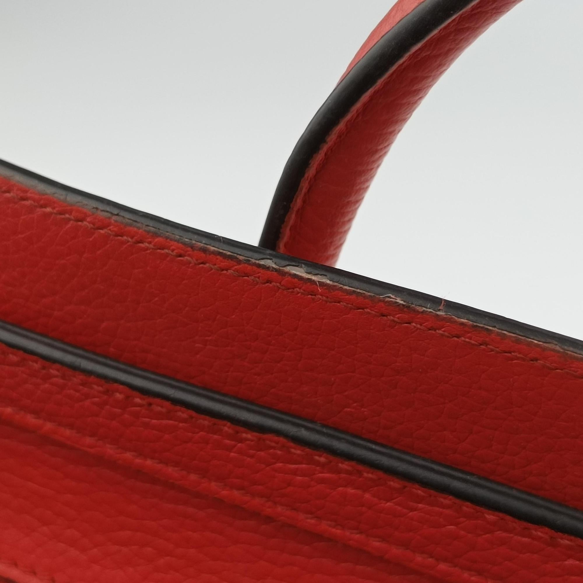 luggage nano shopper Red leather S-LA-4134 S-CT-3194ラゲージナノショッパー レッド レザー S-LA-4134 S-CT-3194