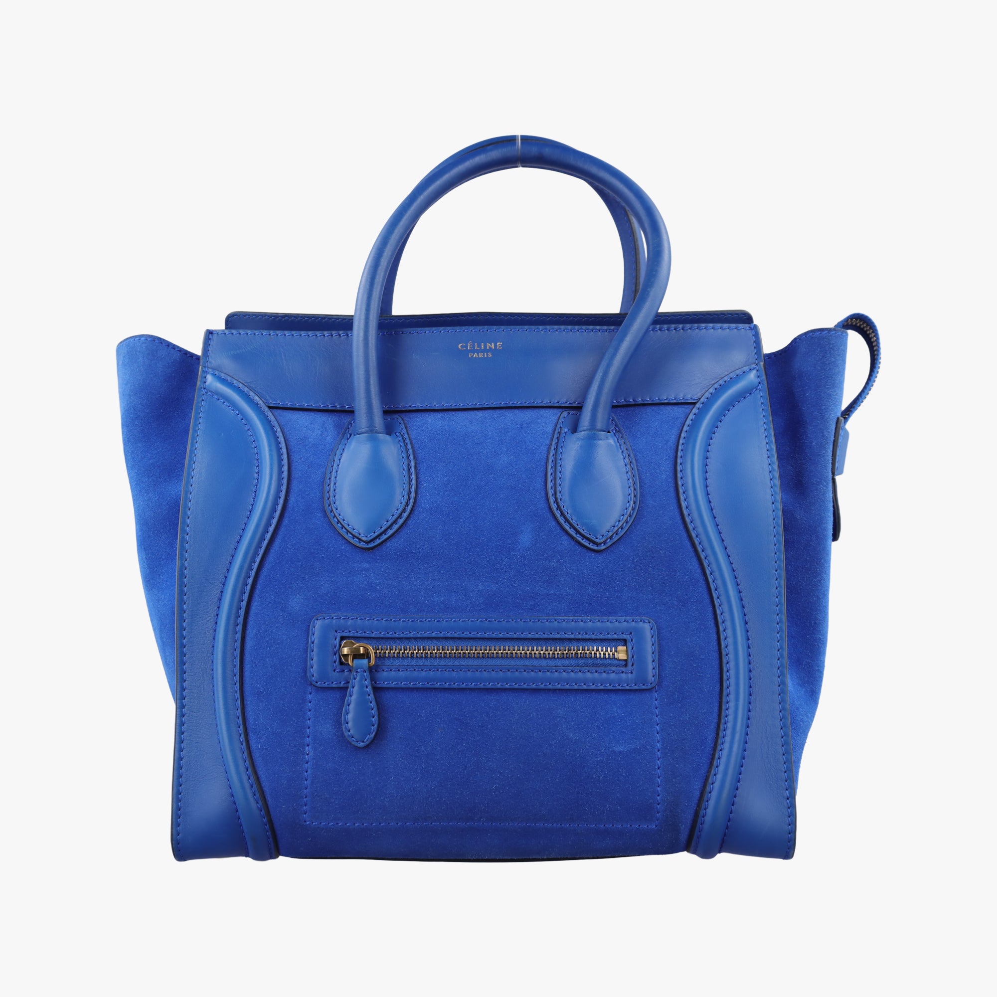 Luggage Mini Shopper Blue Leather×suede S-AT-1111 S-PA-0191ラゲージミニショッパー ブルー レザー×スウェード S-AT-1111 S-PA-0191