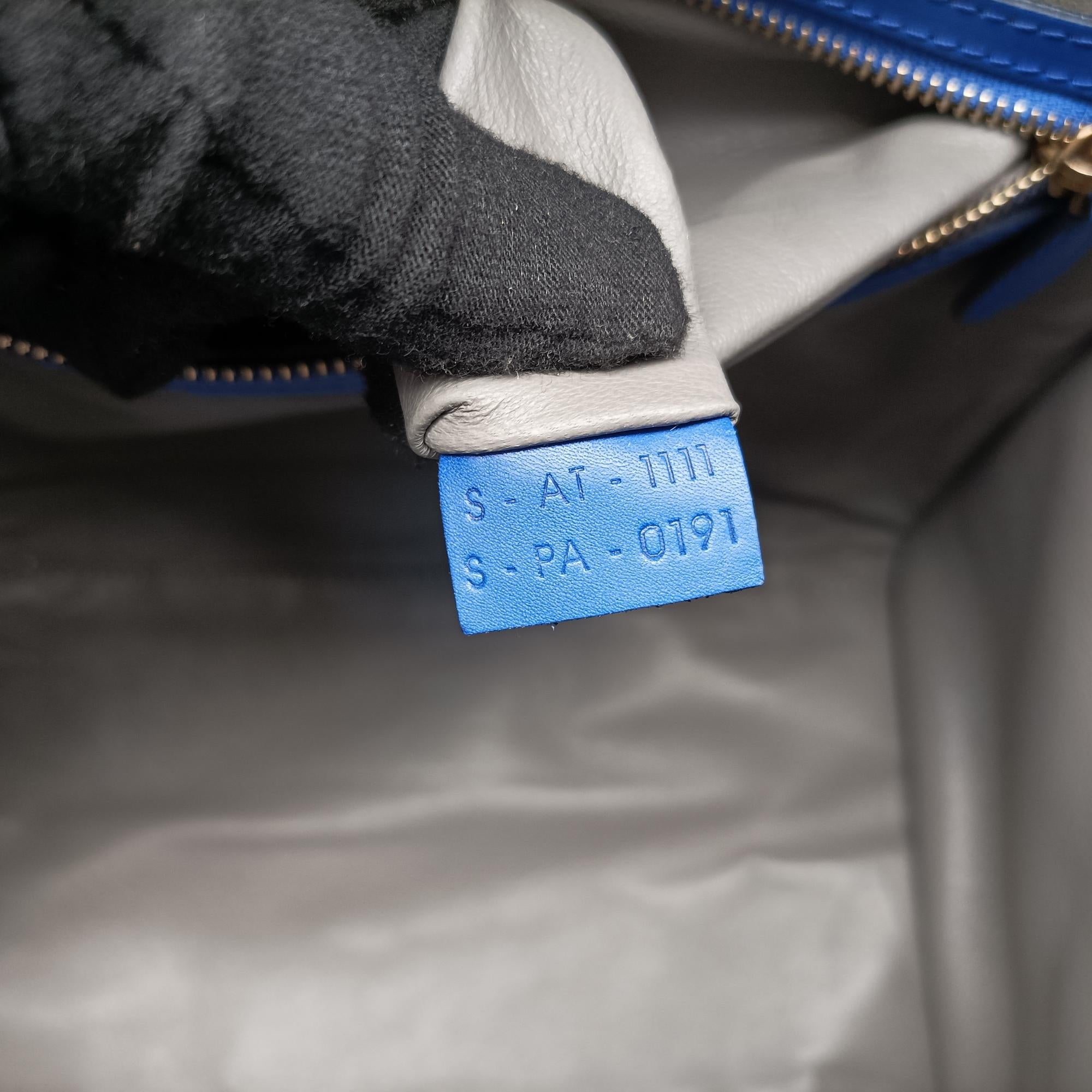 Luggage Mini Shopper Blue Leather×suede S-AT-1111 S-PA-0191ラゲージミニショッパー ブルー レザー×スウェード S-AT-1111 S-PA-0191